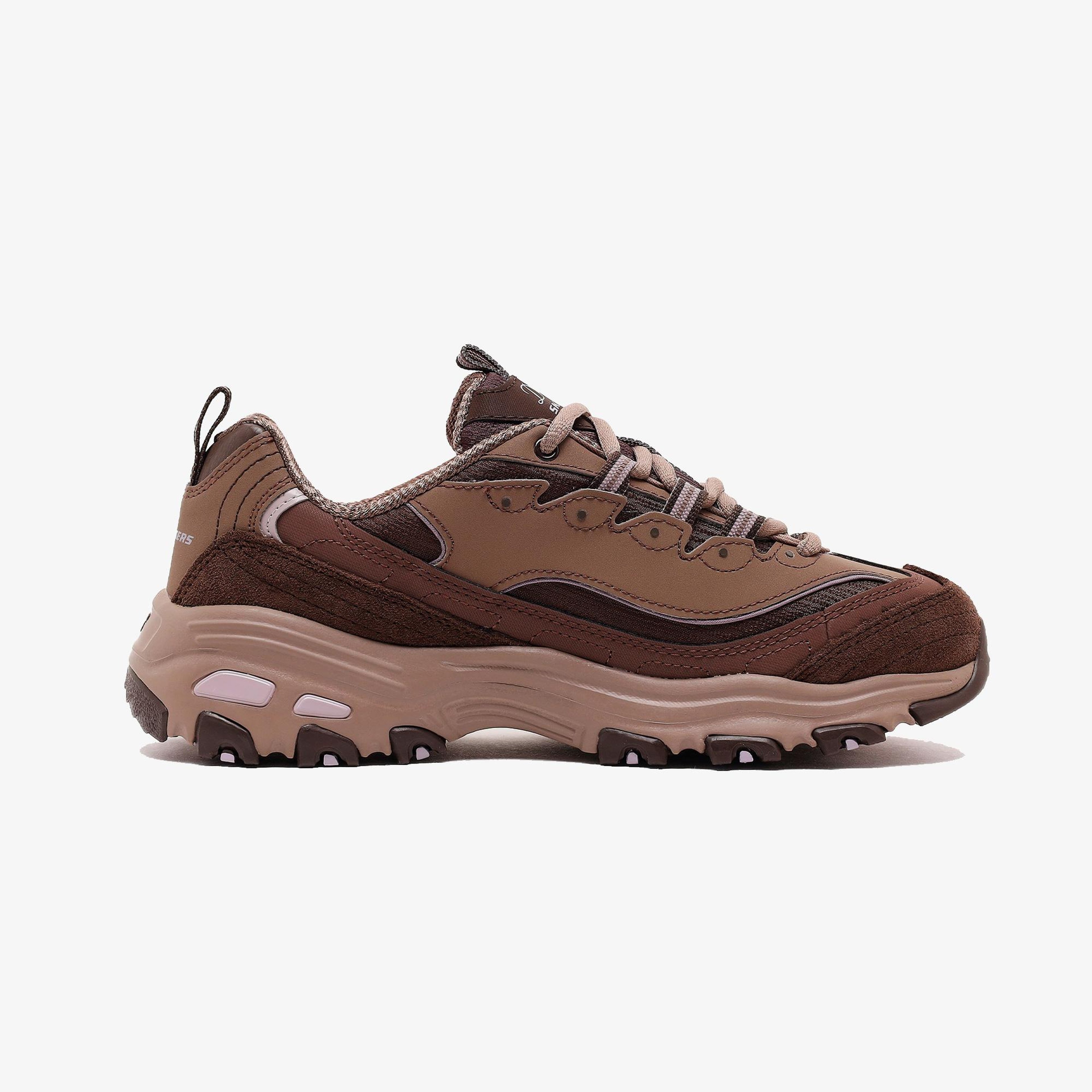 Skechers D'Lites Kadın Zeytin Yeşili/Turuncu Spor Ayakkabı