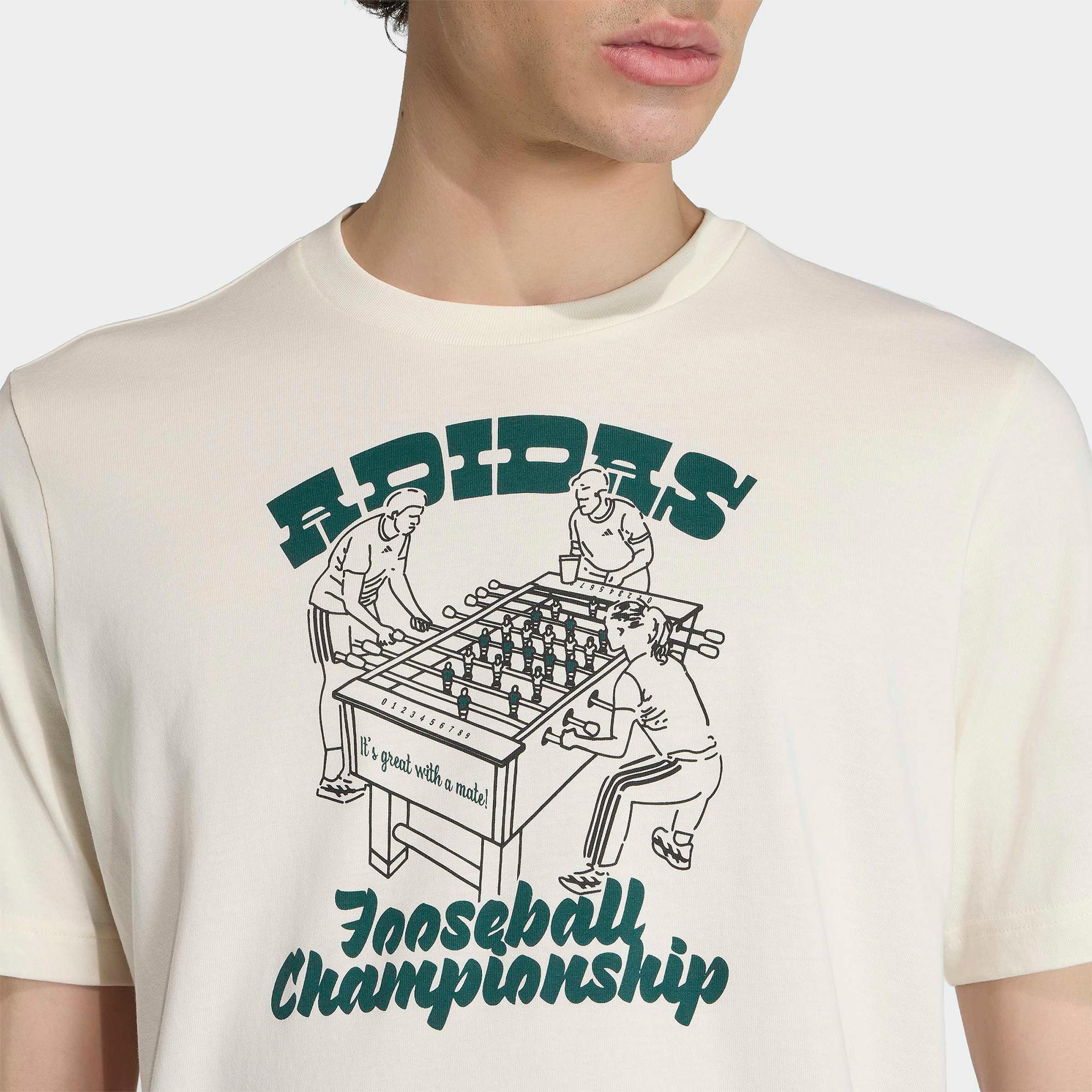 adidas Nov Foos T Erkek Beyaz T-Shirt