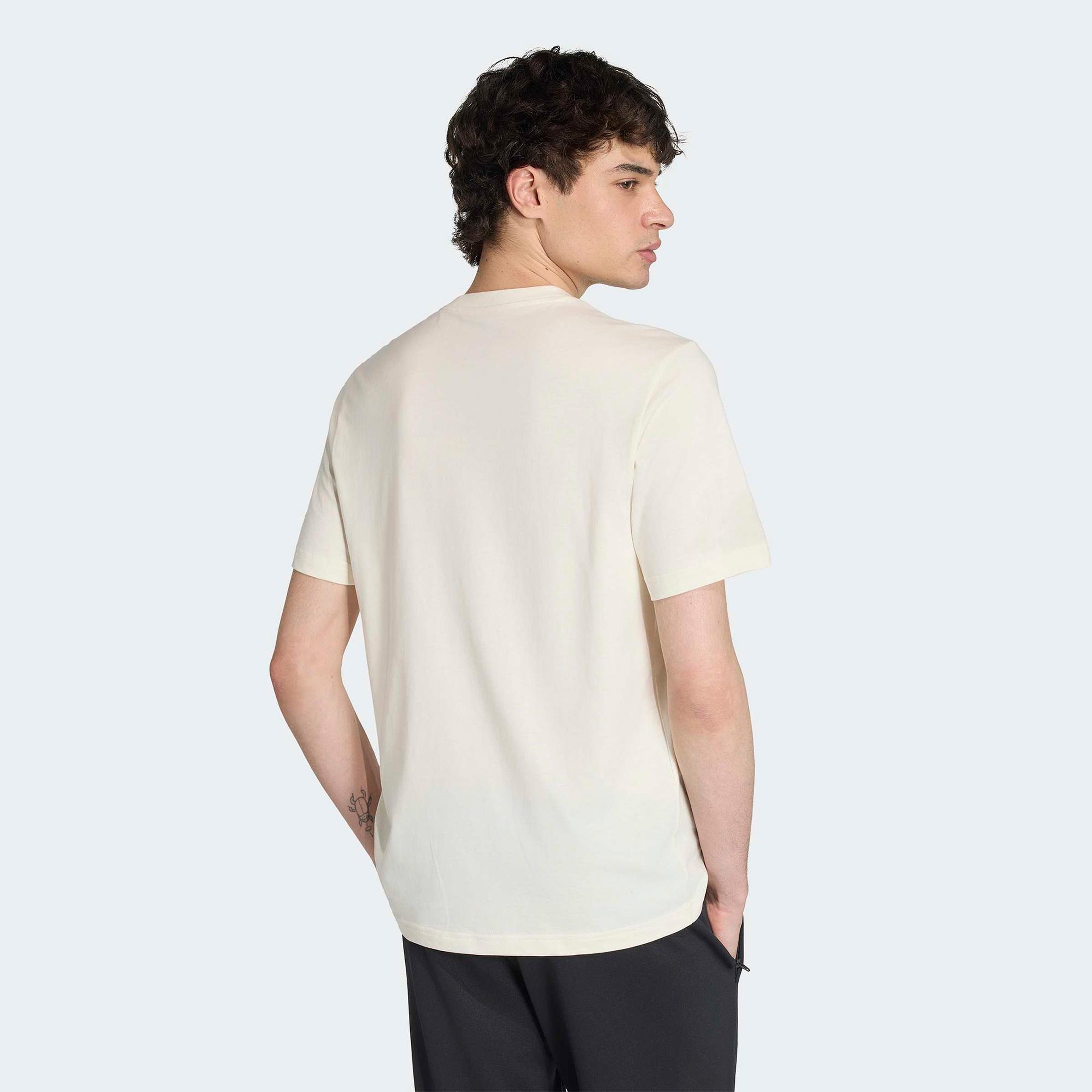 adidas Nov Foos T Erkek Beyaz T-Shirt