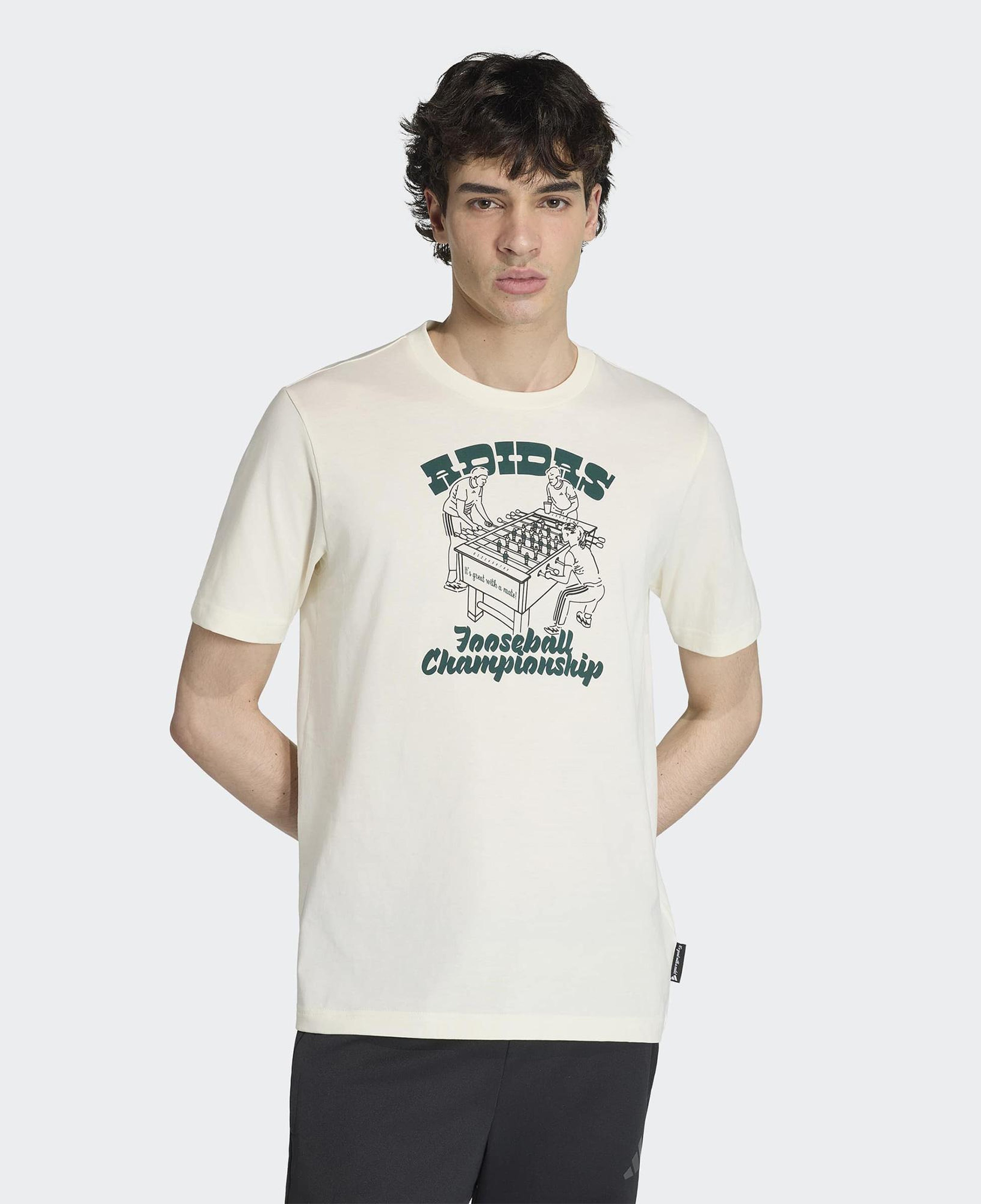 adidas Nov Foos T Erkek Beyaz T-Shirt