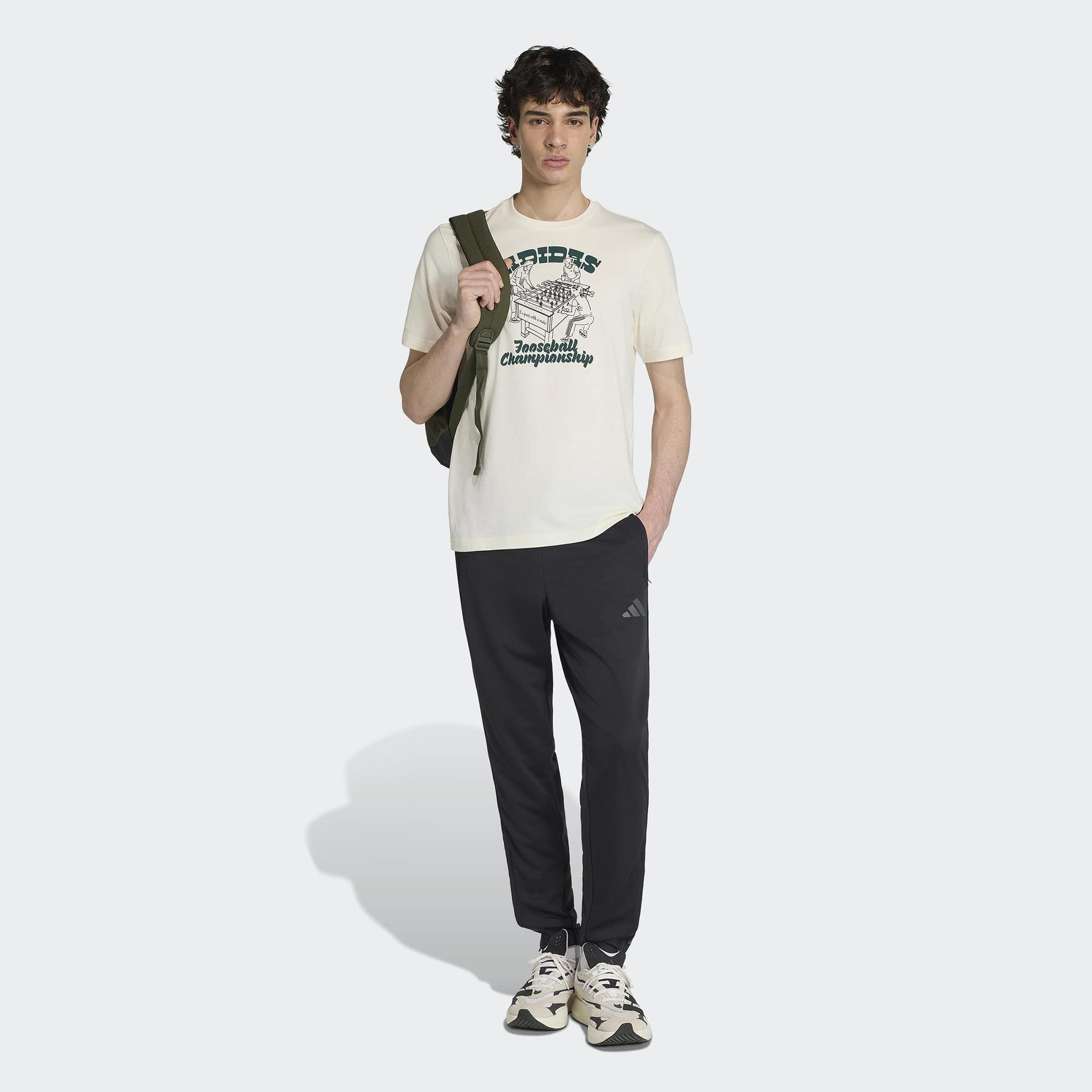 adidas Nov Foos T Erkek Beyaz T-Shirt