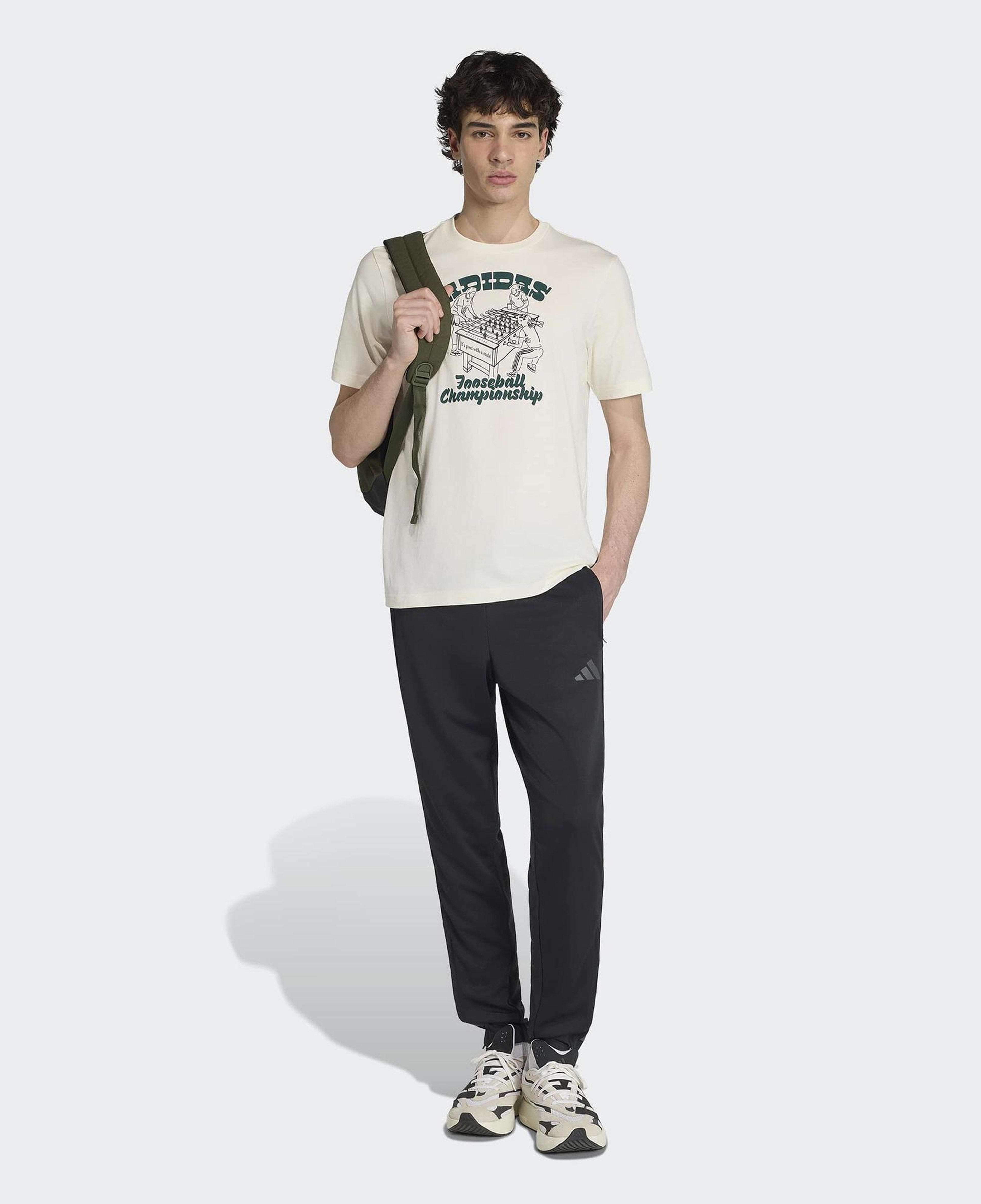 adidas Nov Foos T Erkek Beyaz T-Shirt