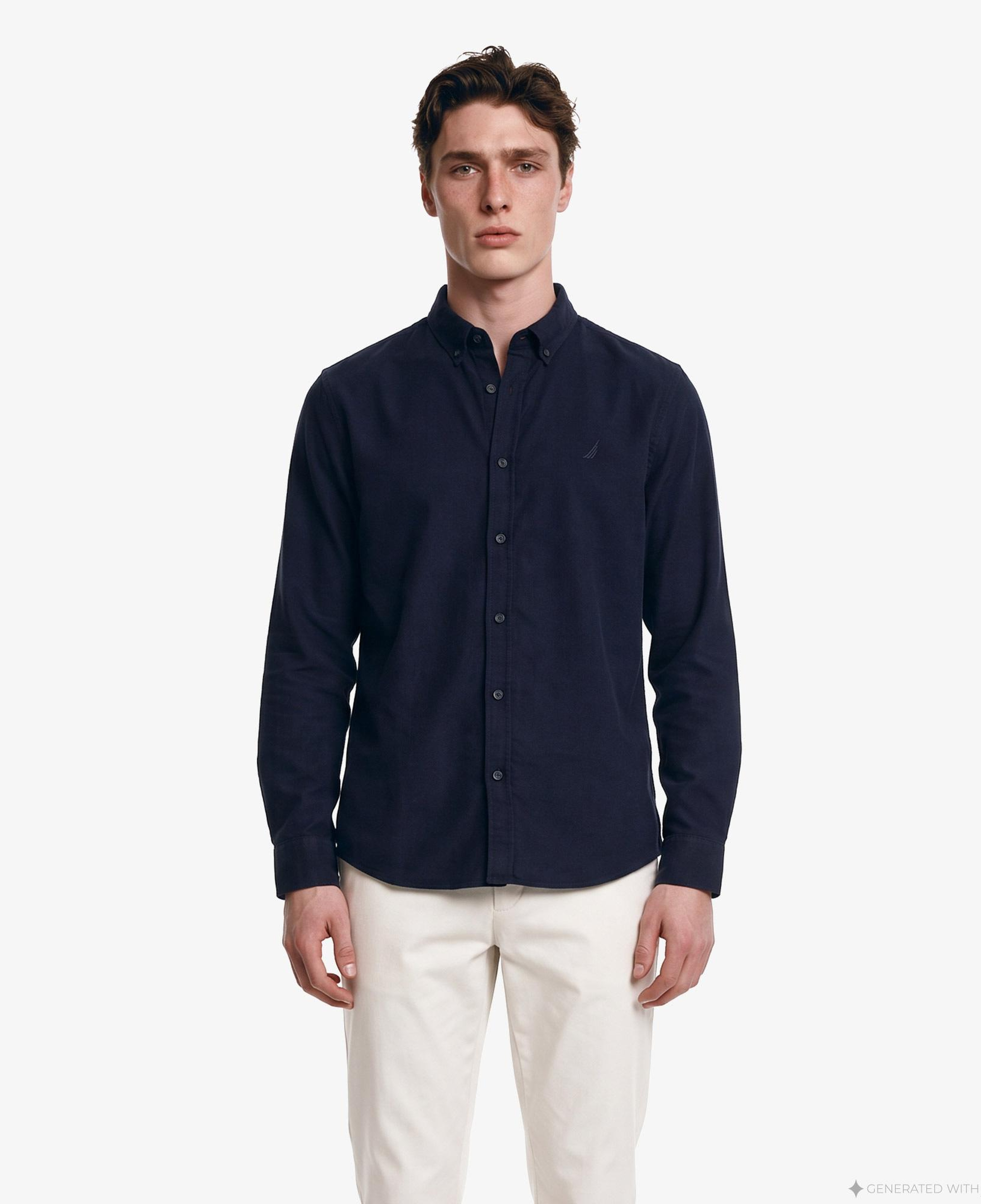 Nautica Erkek Lacivert Regular Fit Gömlek