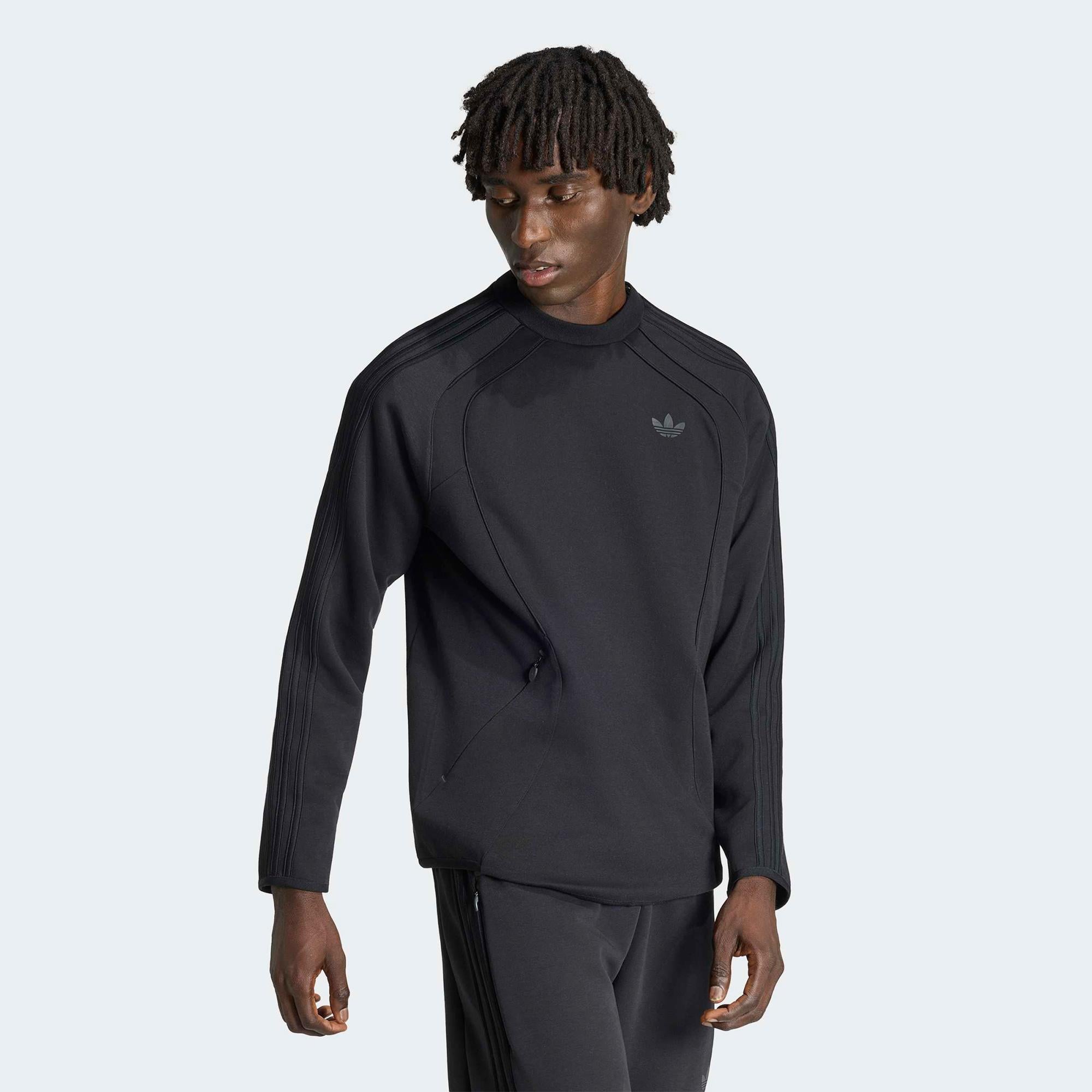 adidas Spacer Crew Erkek Siyah Sweatshirt