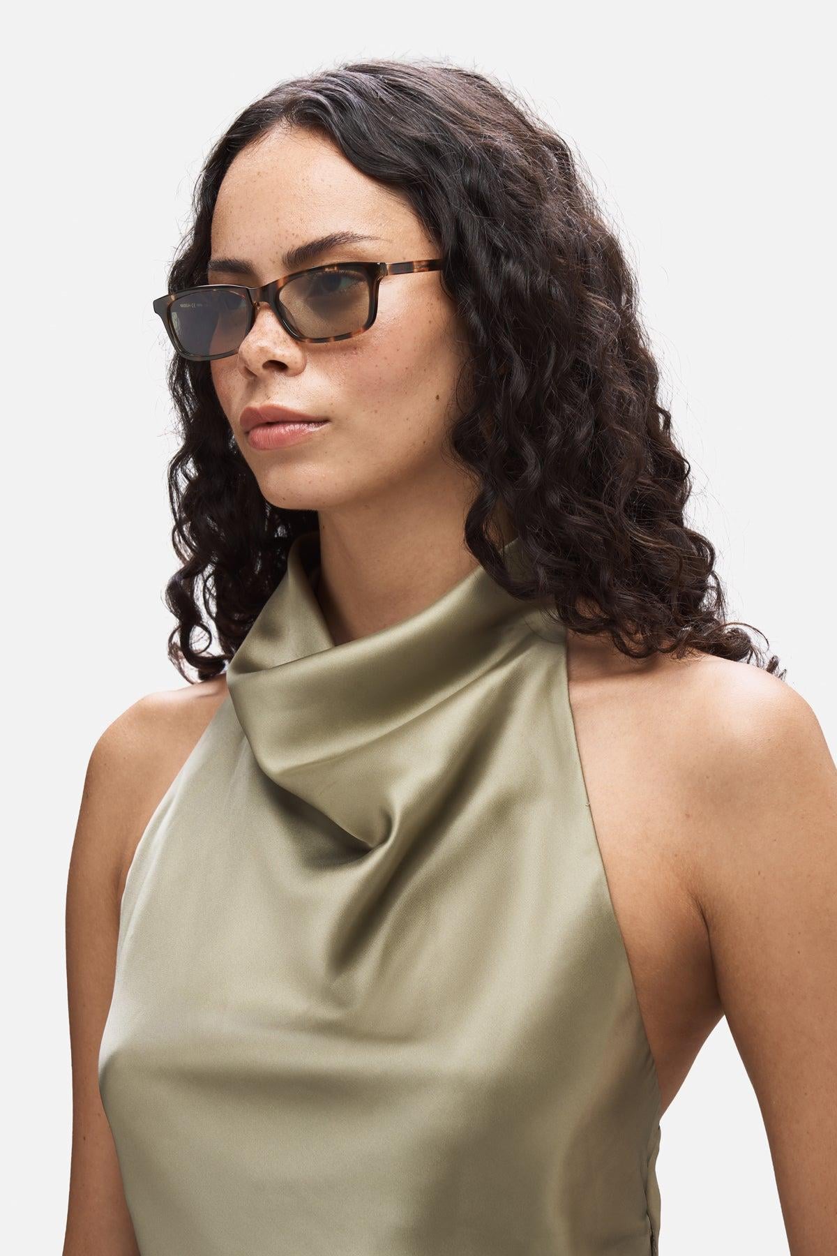 Nassuh Pera Unisex Havana (Özel Lens) Güneş Gözlüğü