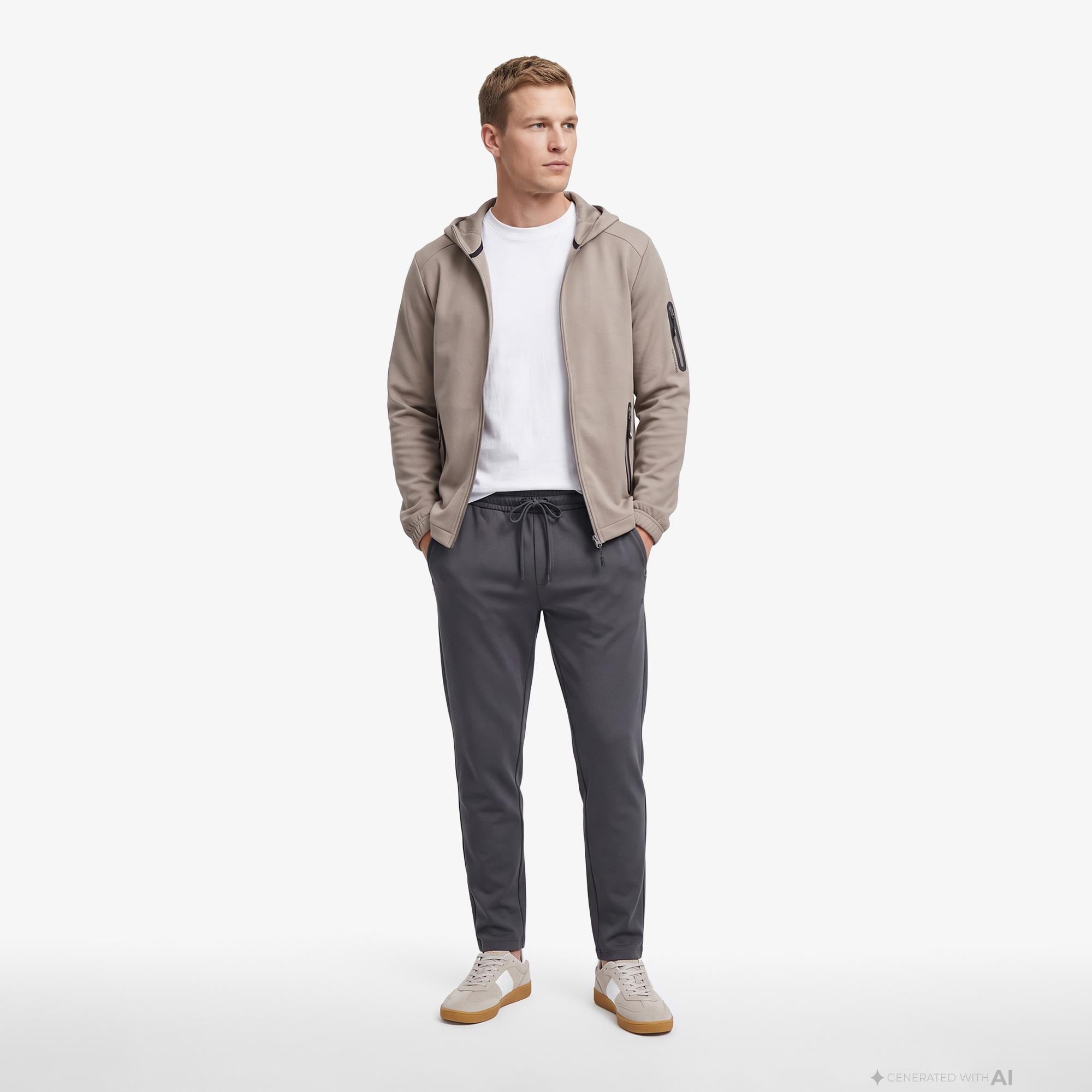 Nautica Erkek Gri Slim Fit Pantolon