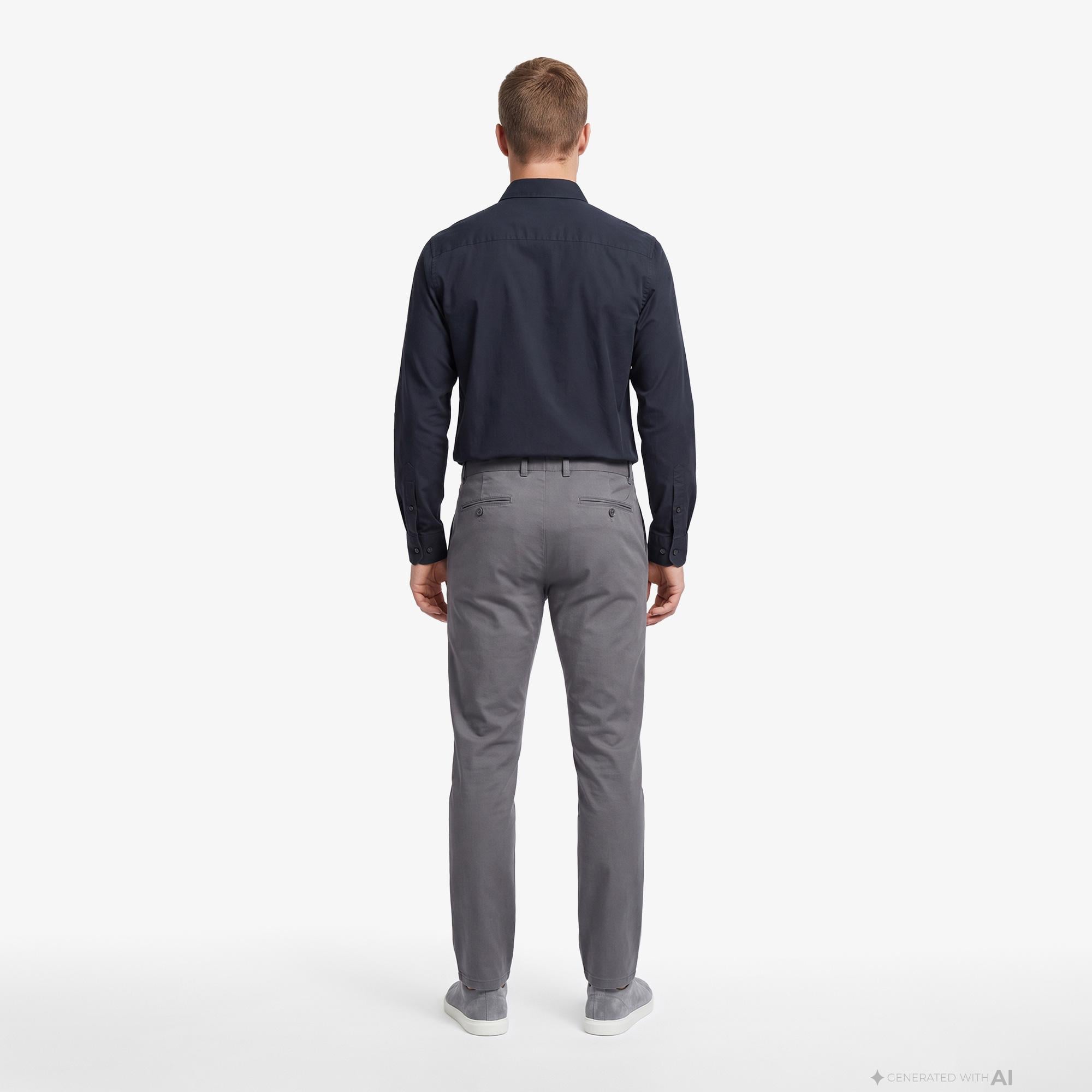 Nautica Erkek Gri Slim Fit Pantolon