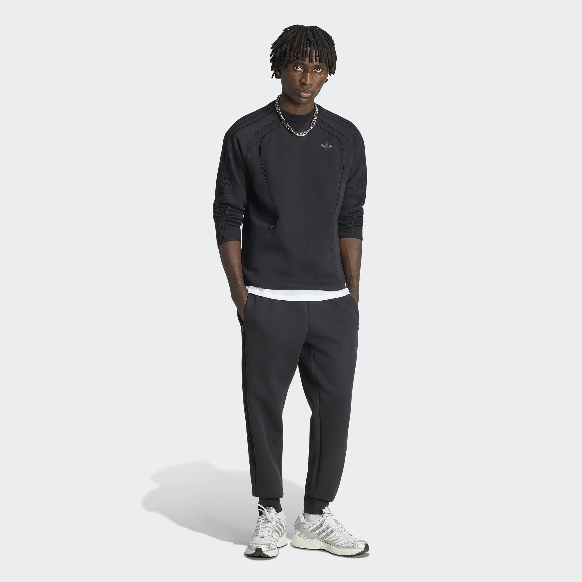 adidas Spacer Crew Erkek Siyah Sweatshirt