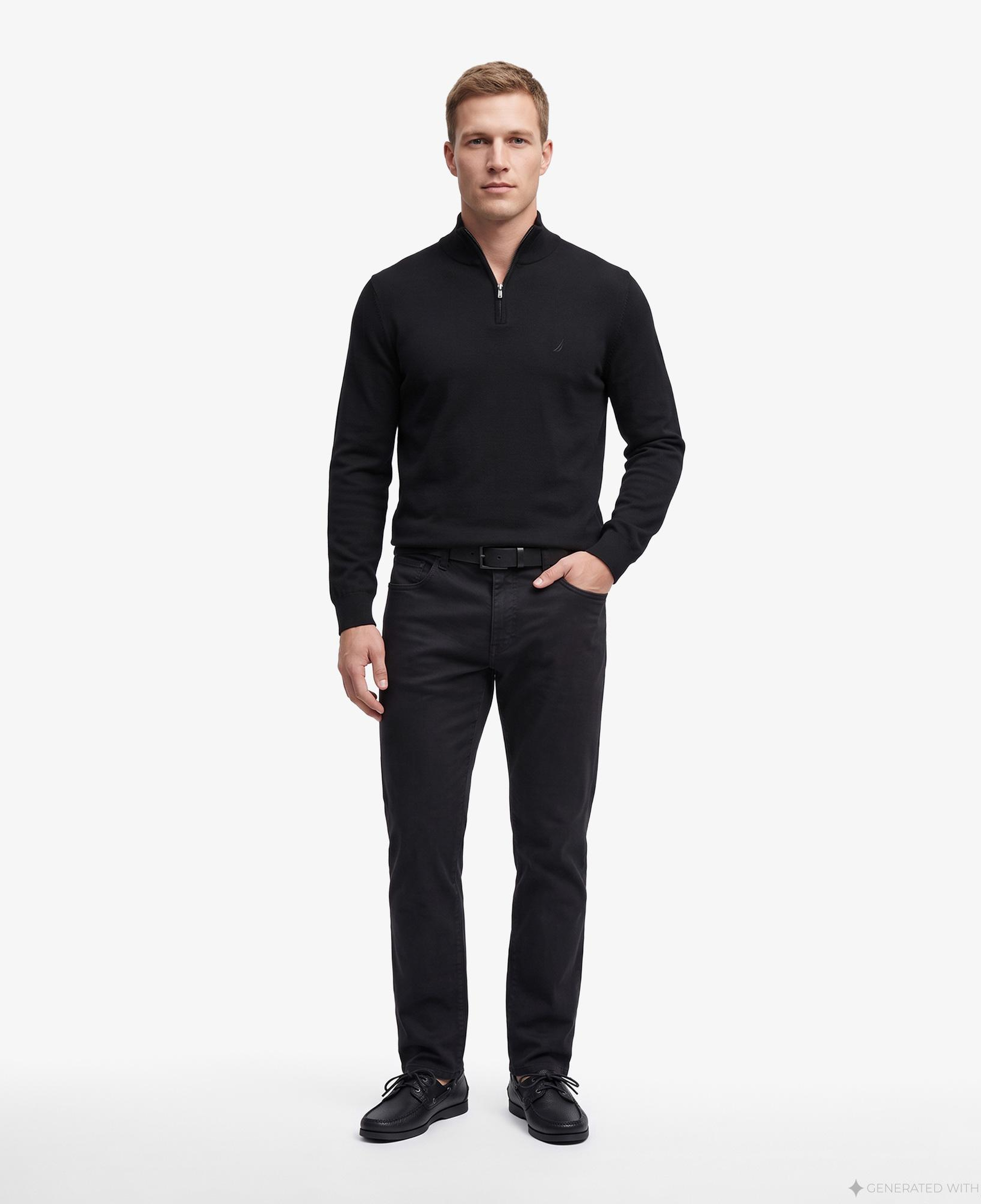 Nautica Erkek Siyah Slim Fit Pantolon