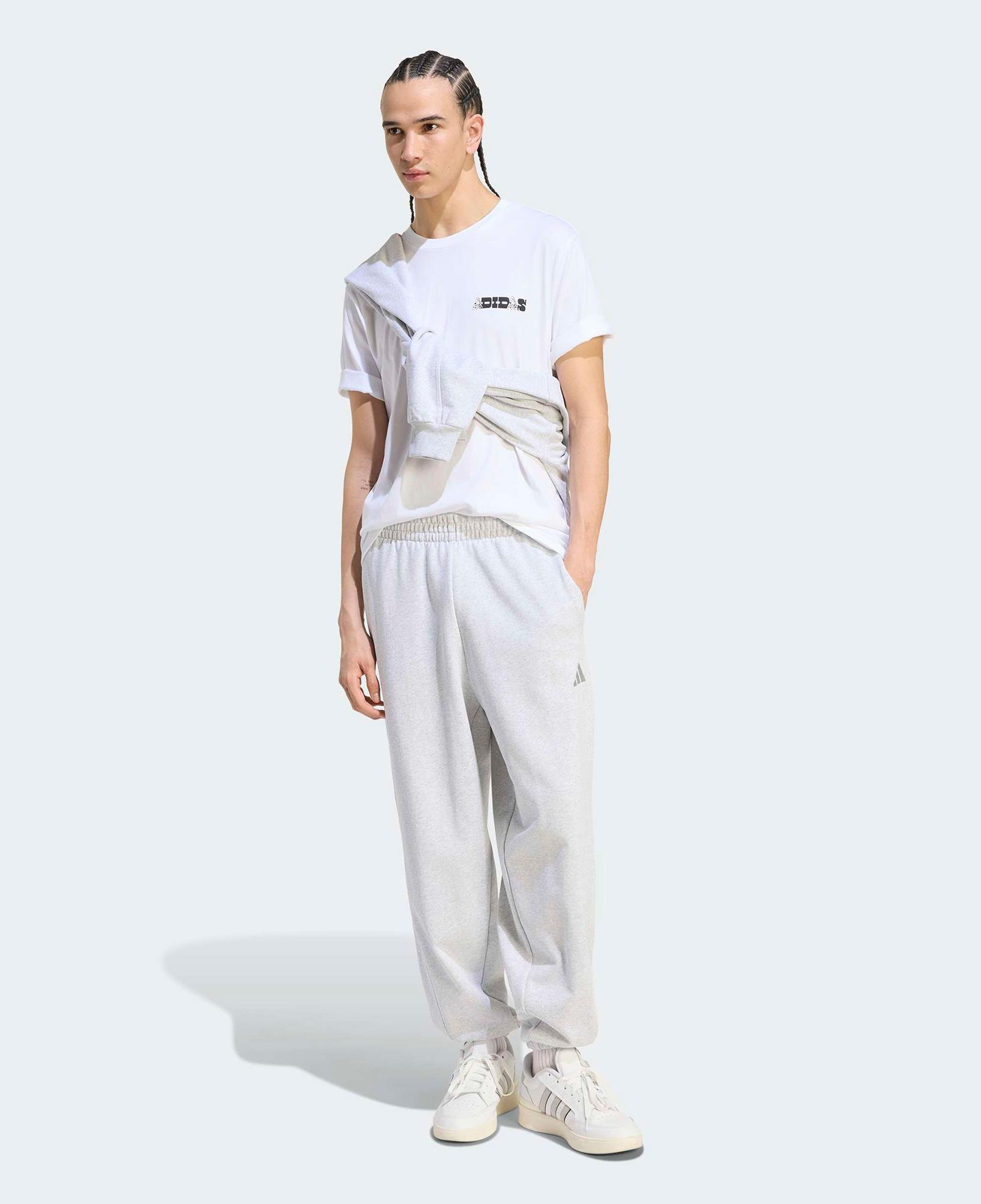 adidas Nov Card T Erkek Beyaz T-Shirt