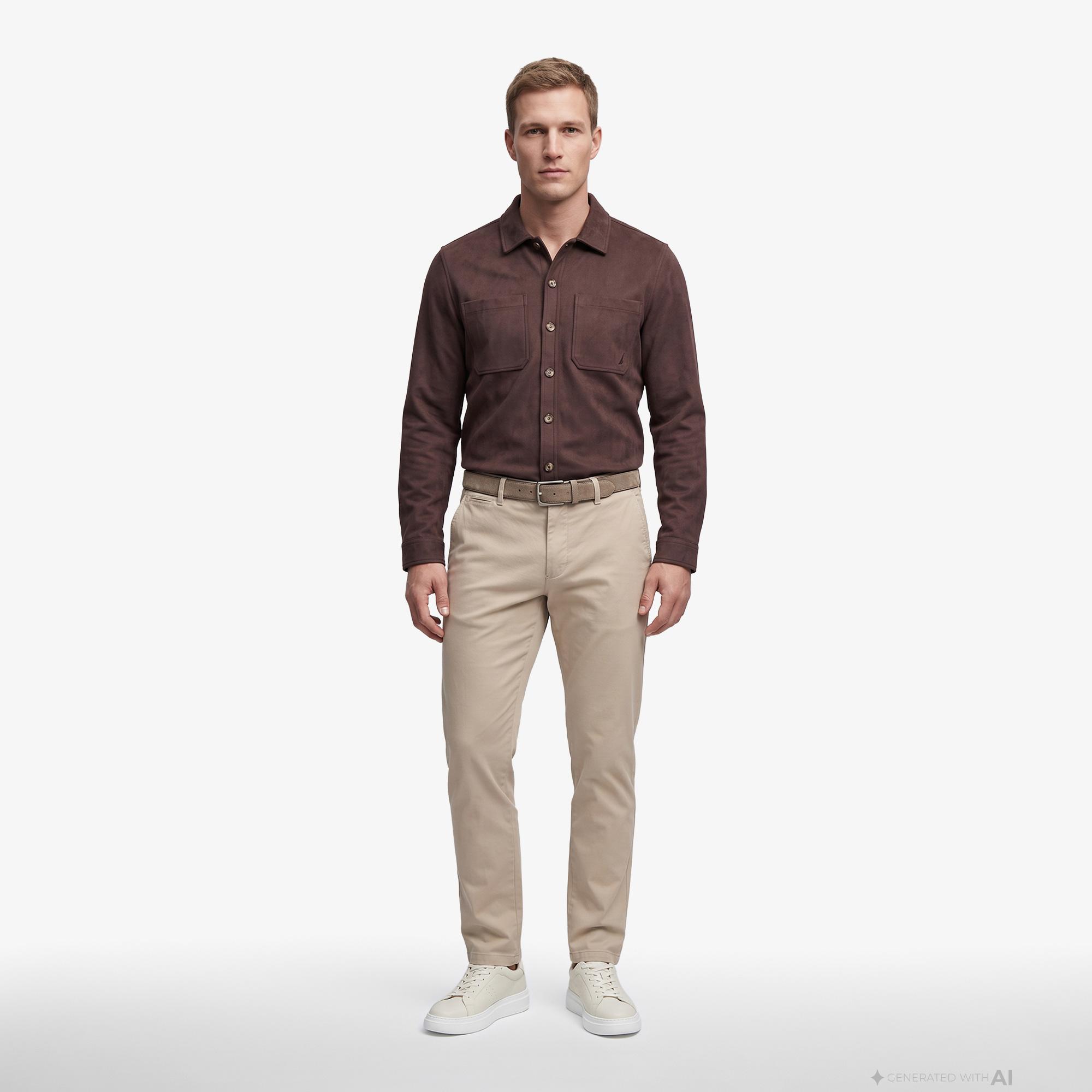 Nautica Erkek Bej Slim Fit Pantolon