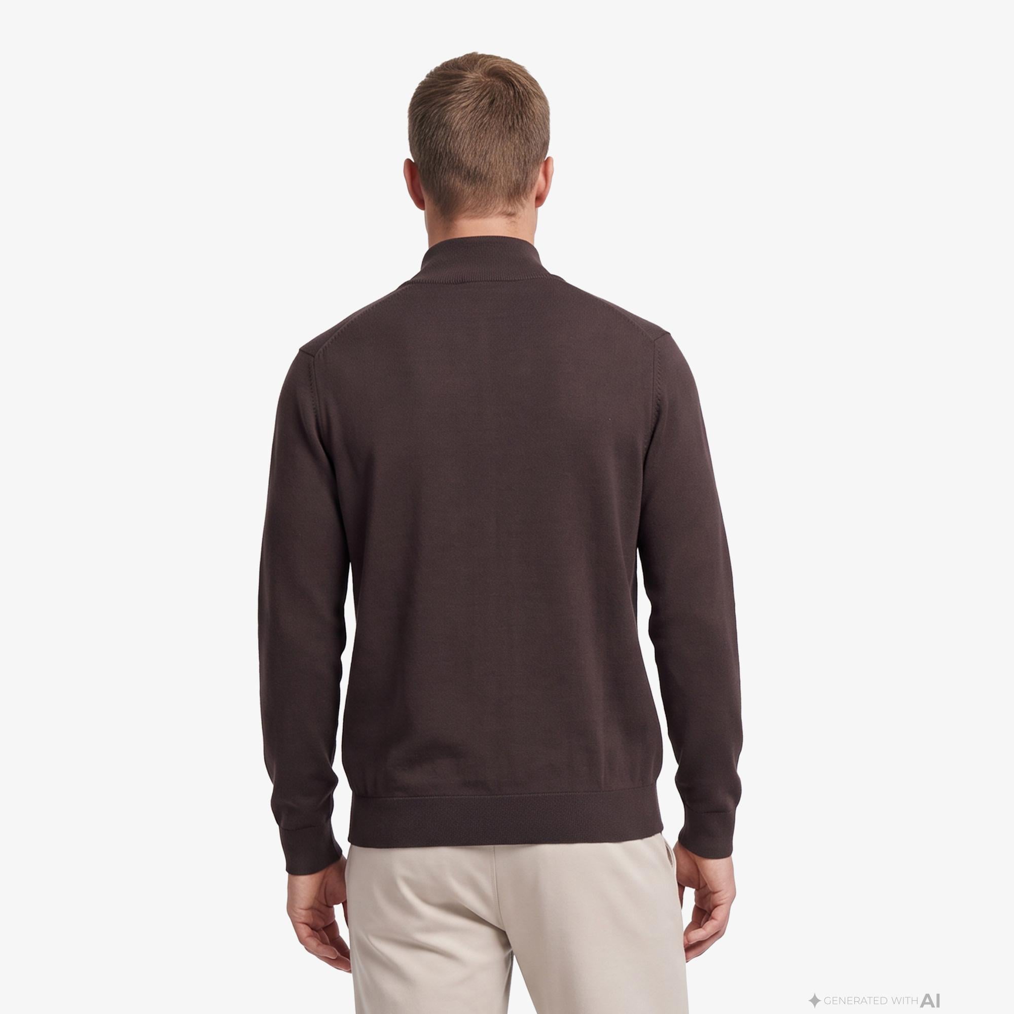 Nautica Erkek Kahverengi Regular Fit Triko