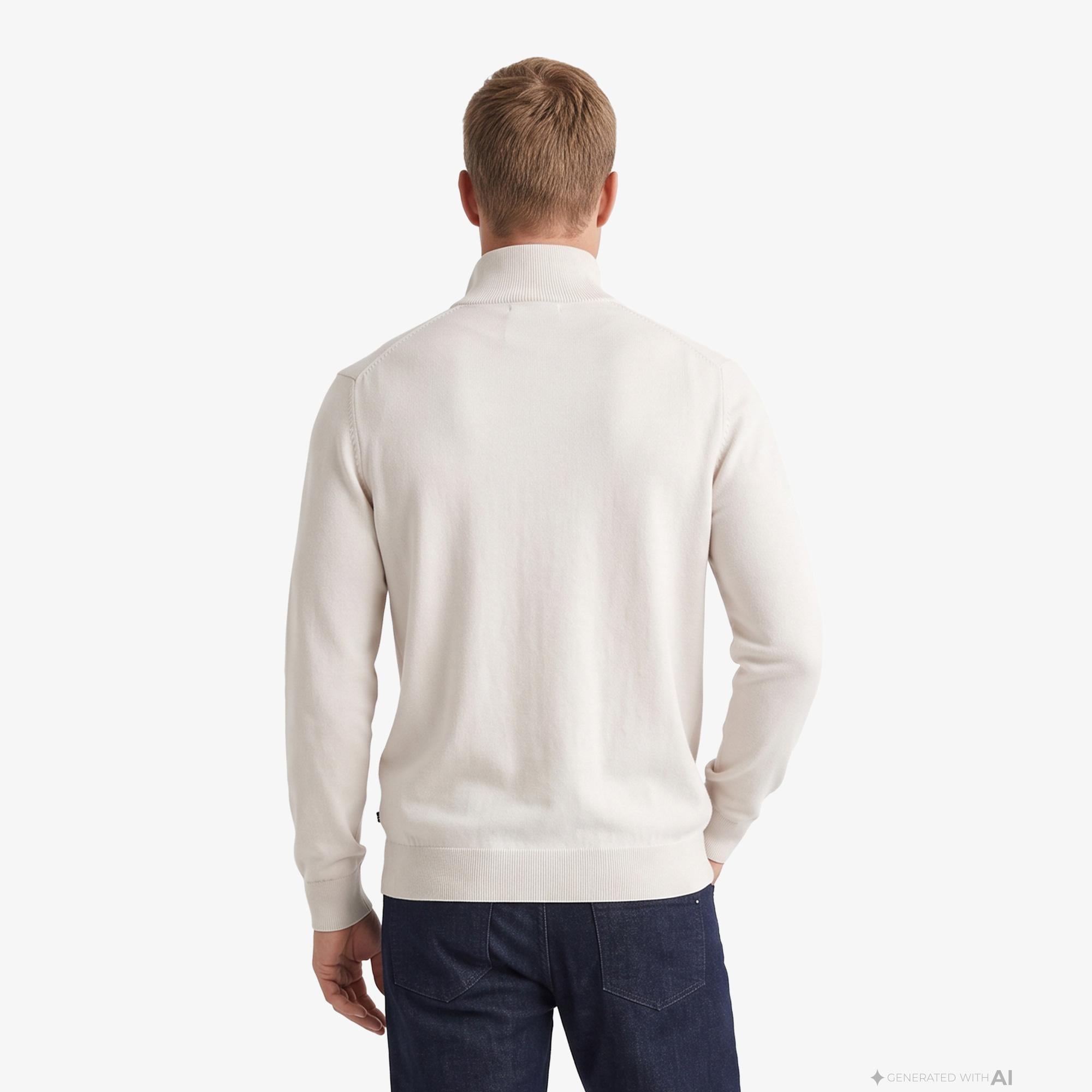 Nautica Erkek Bej Regular Fit Triko
