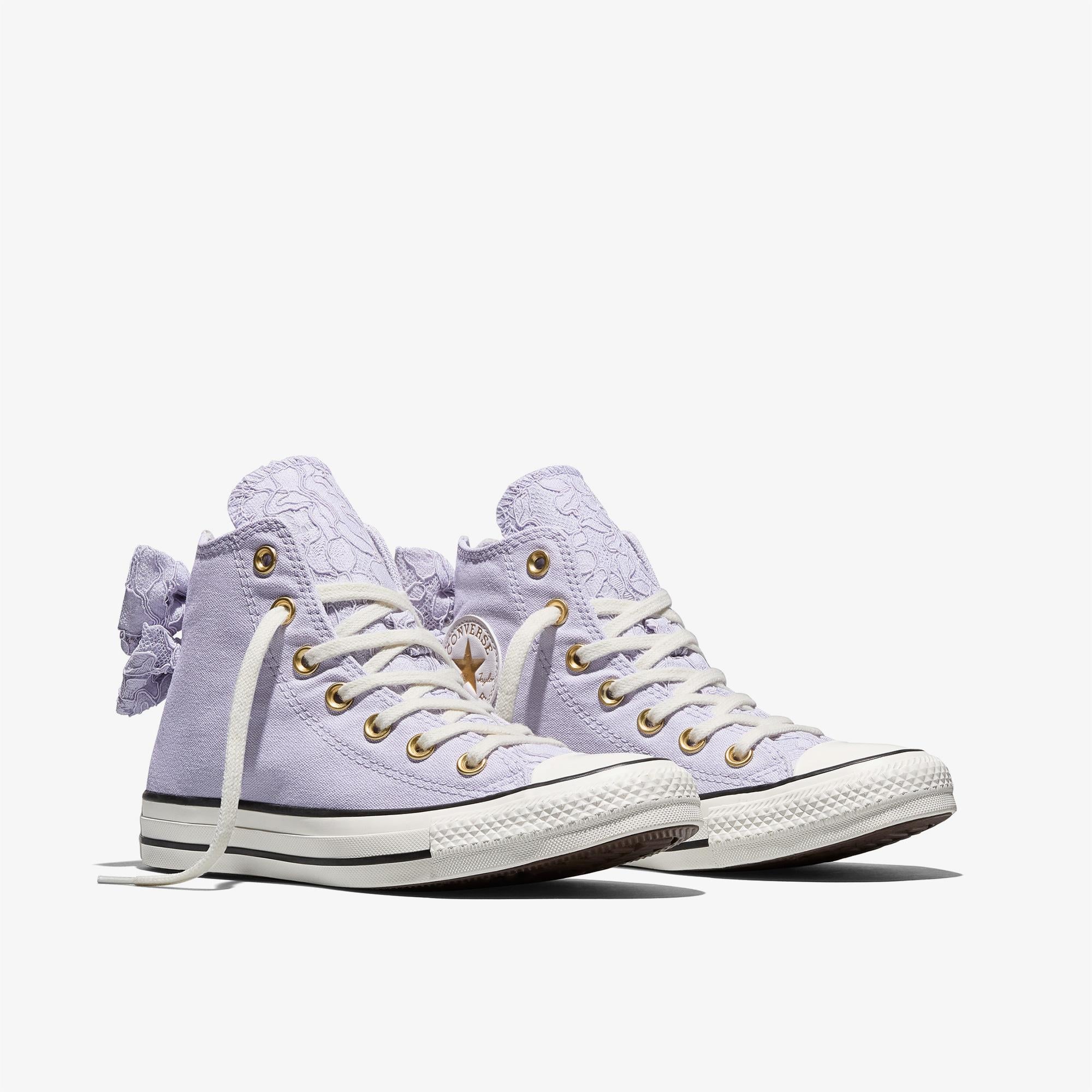 Converse Chuck Taylor All Star Kadın Fiyonklu Mor Sneaker
