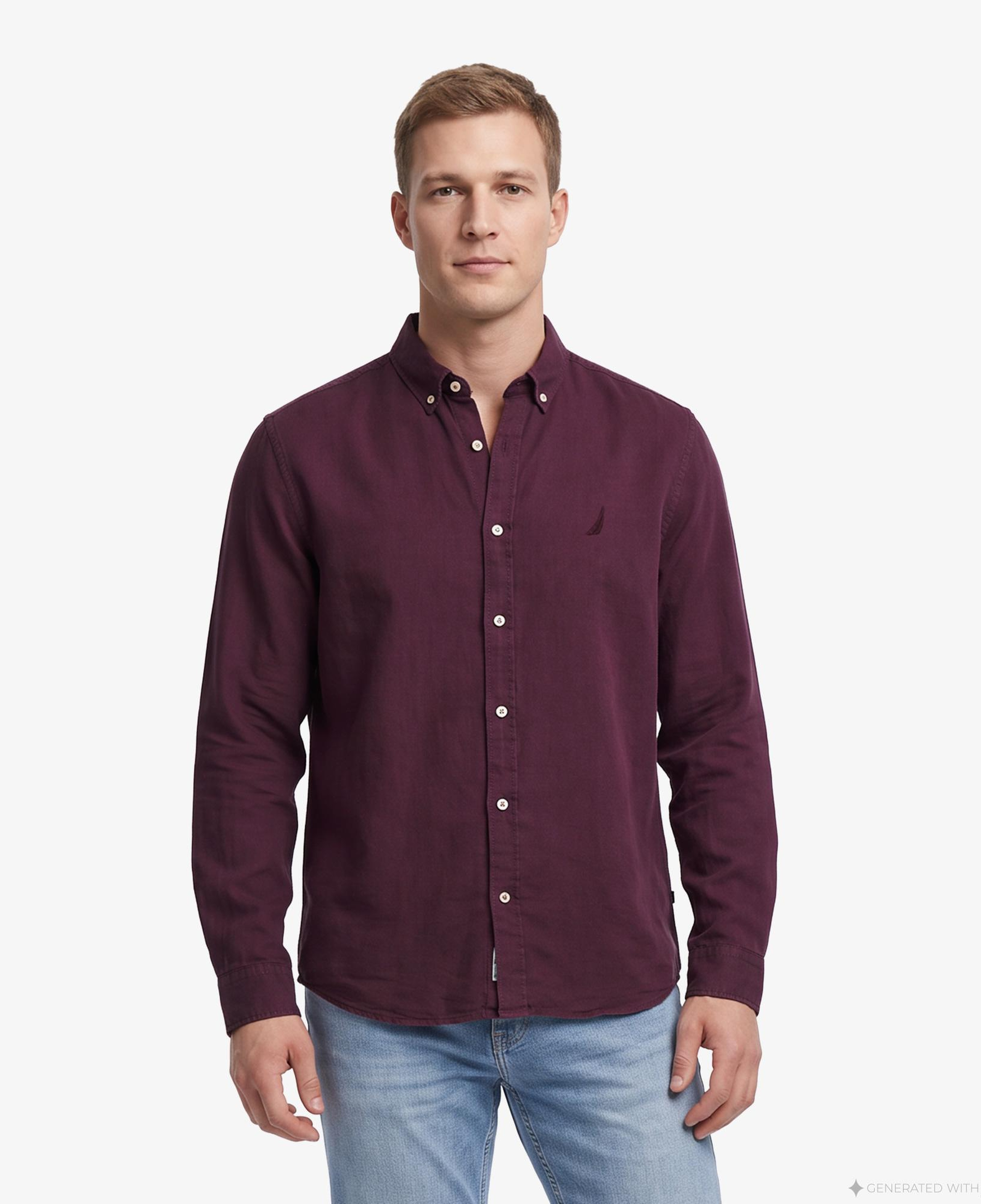 Nautica Erkek Kırmızı Regular Fit Gömlek