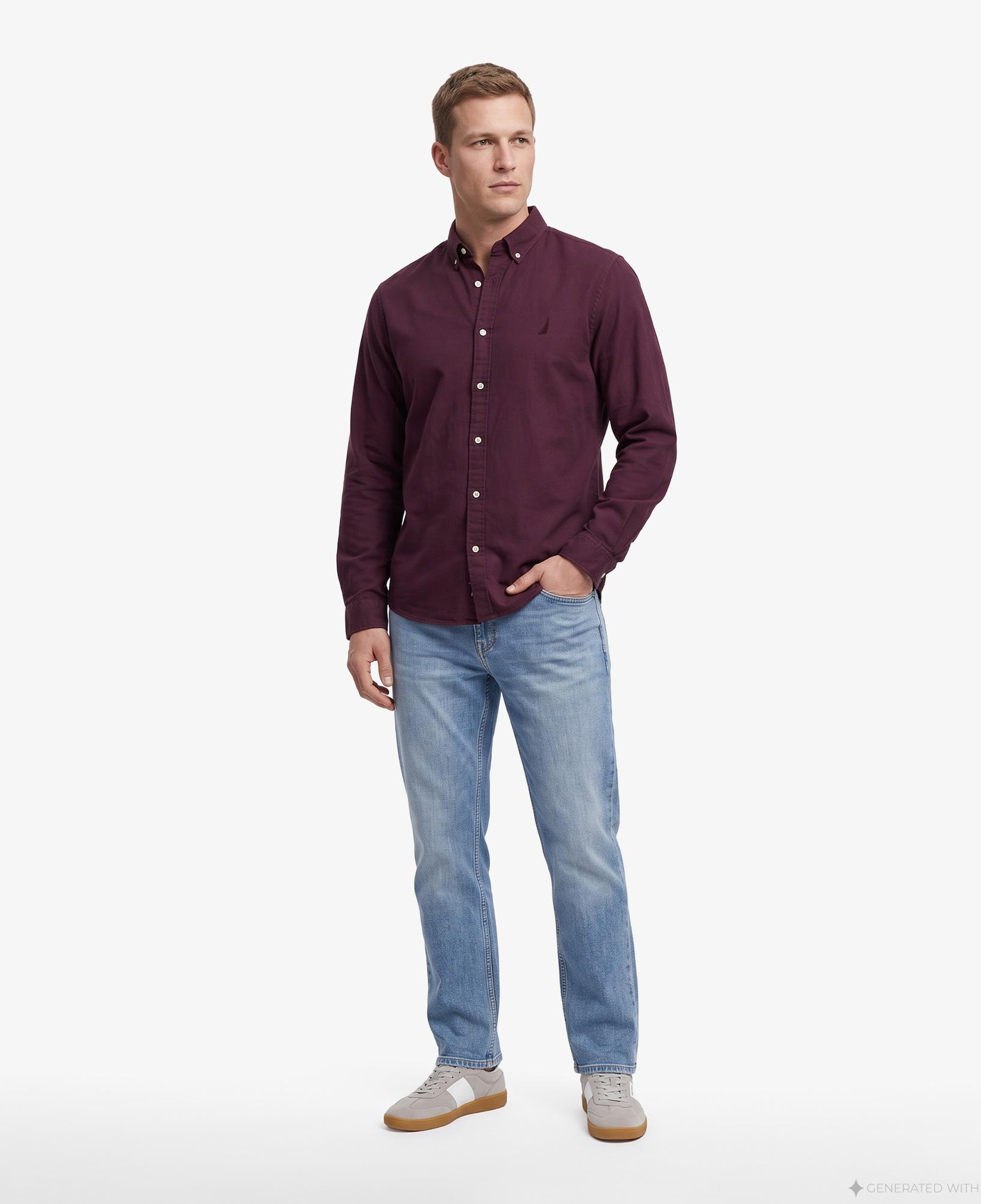 Nautica Erkek Kırmızı Regular Fit Gömlek
