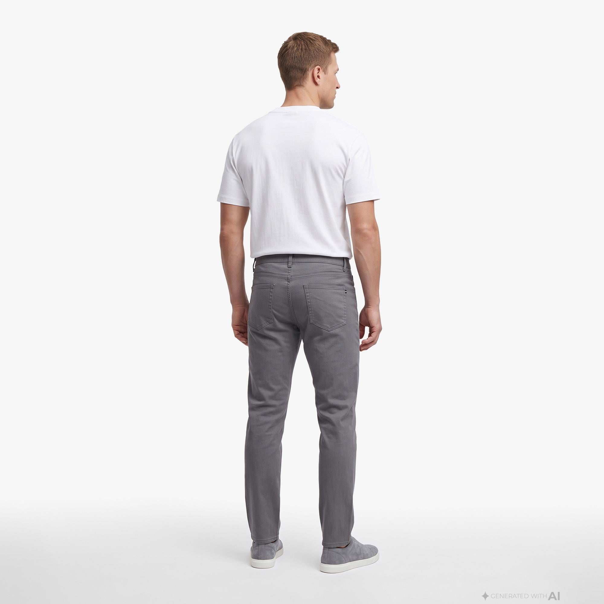 Nautica Erkek Gri Slim Fit Pantolon