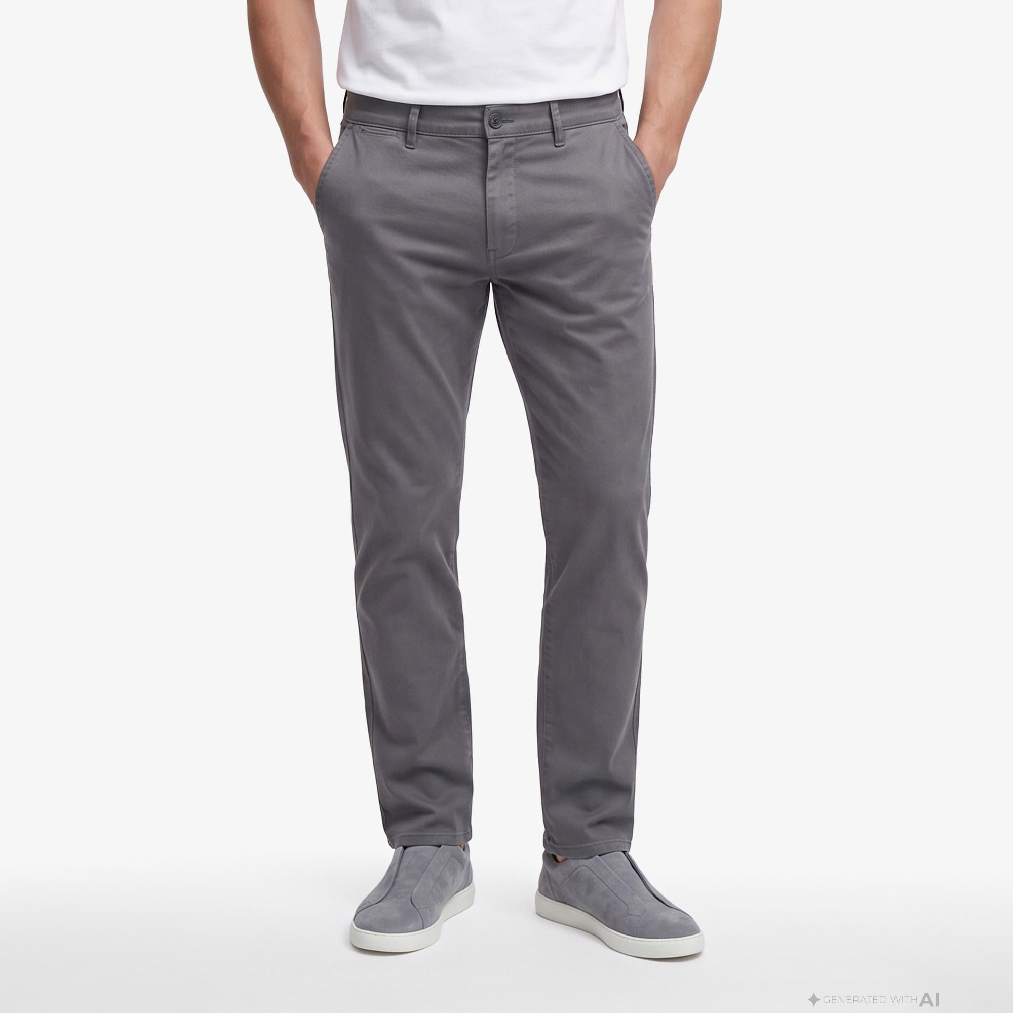 Nautica Erkek Gri Slim Fit Pantolon