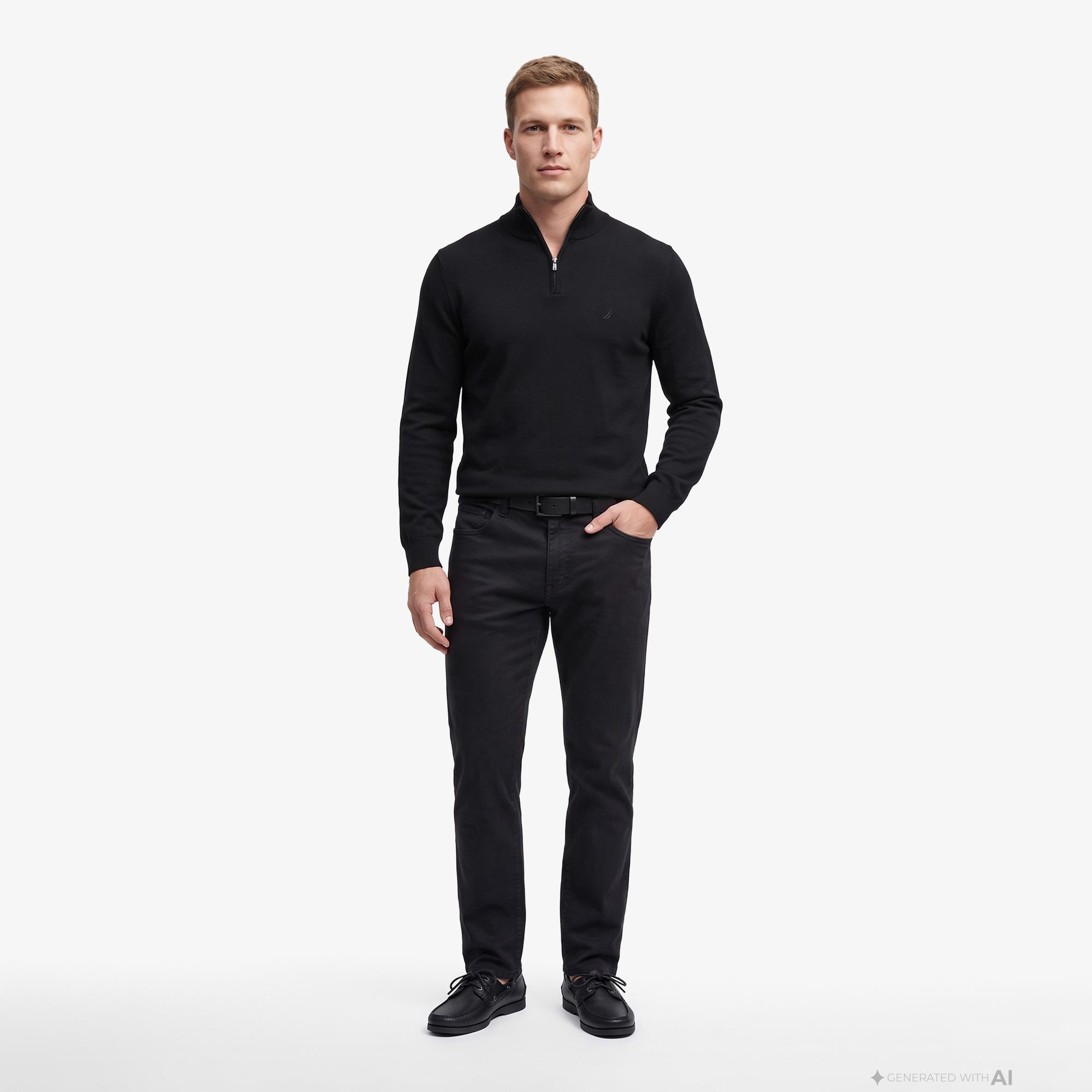 Nautica Erkek Siyah Slim Fit Pantolon