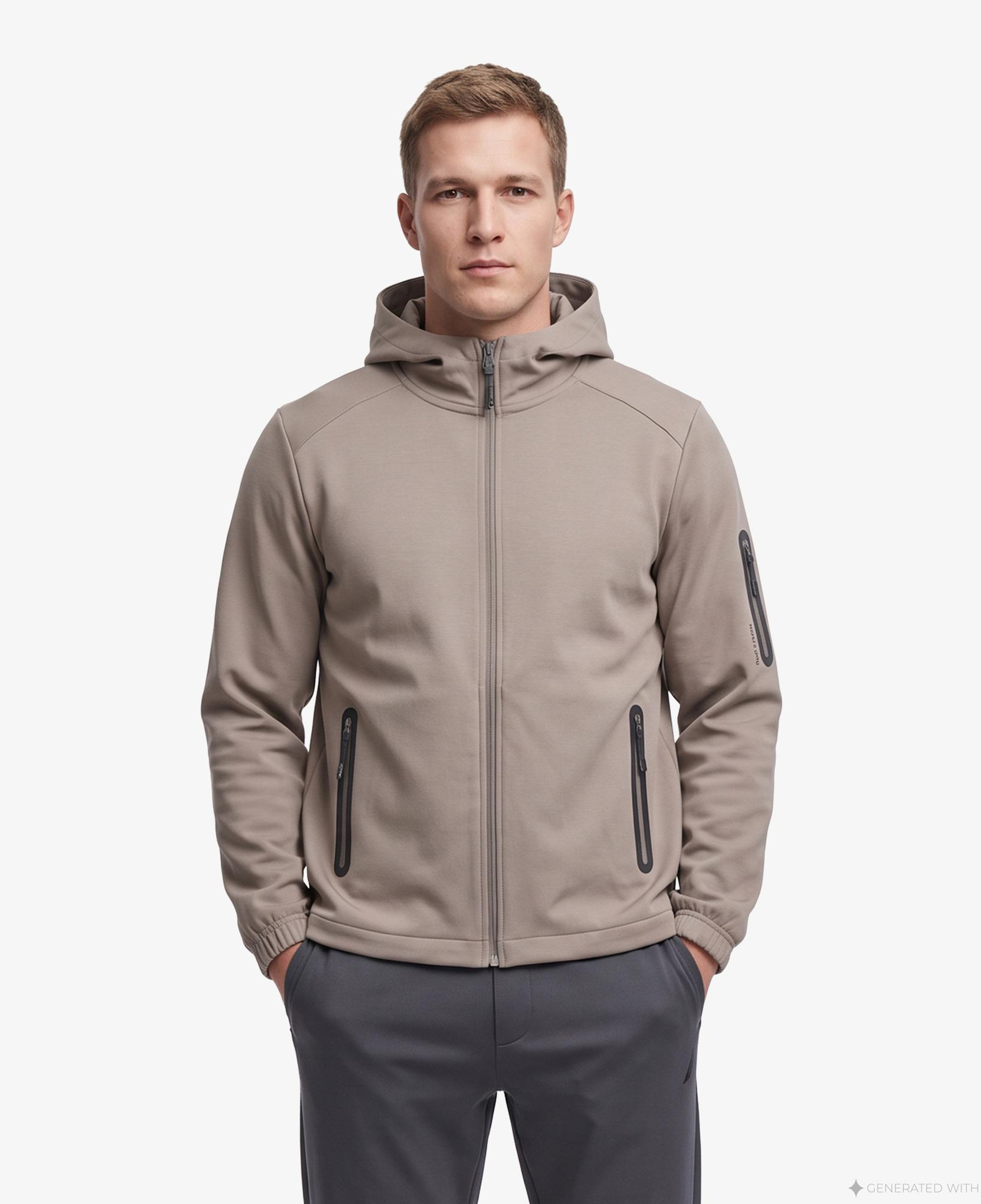 Nautica Erkek Kahverengi Kapüşonlu Sweatshirt