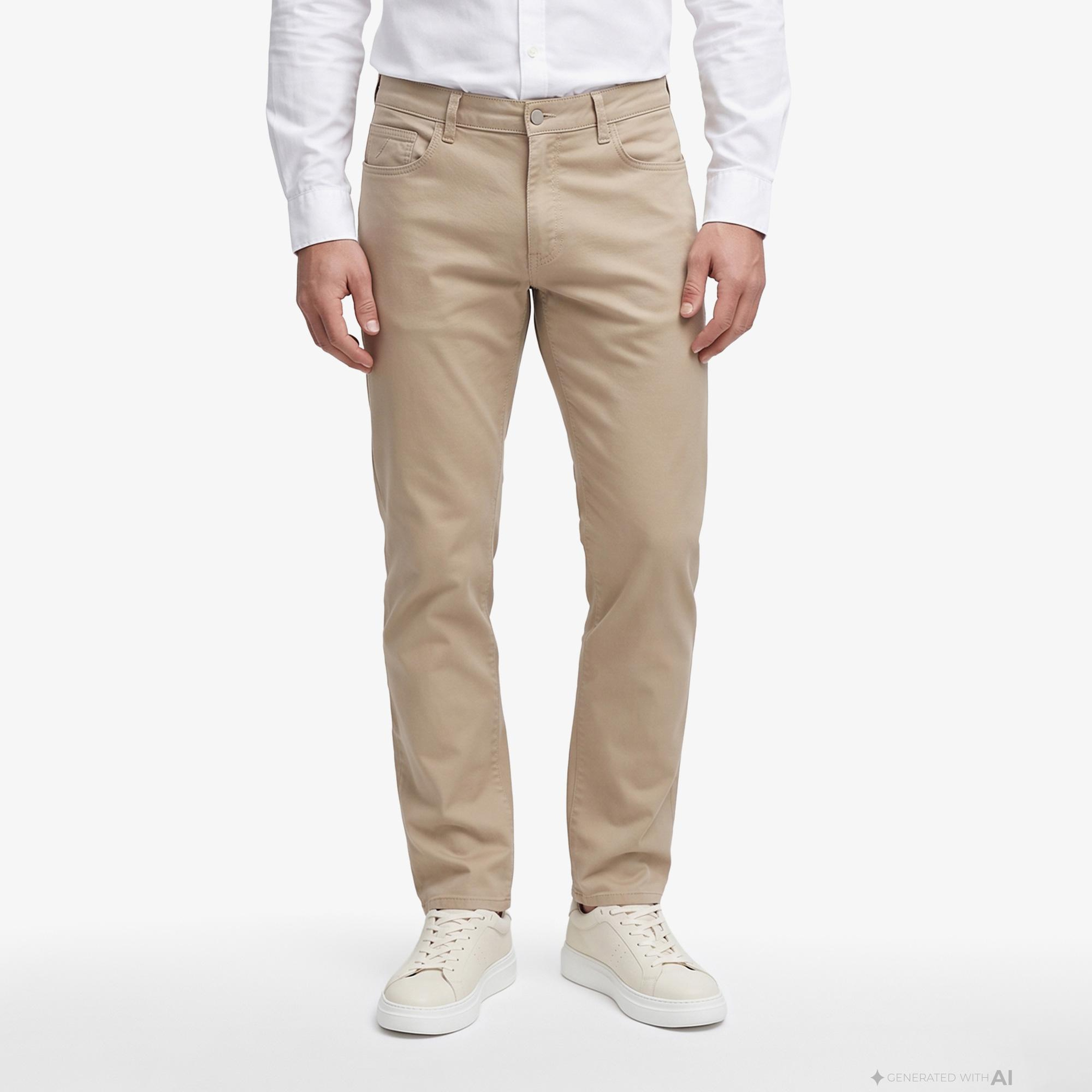 Nautica Erkek Bej Slim Fit Pantolon