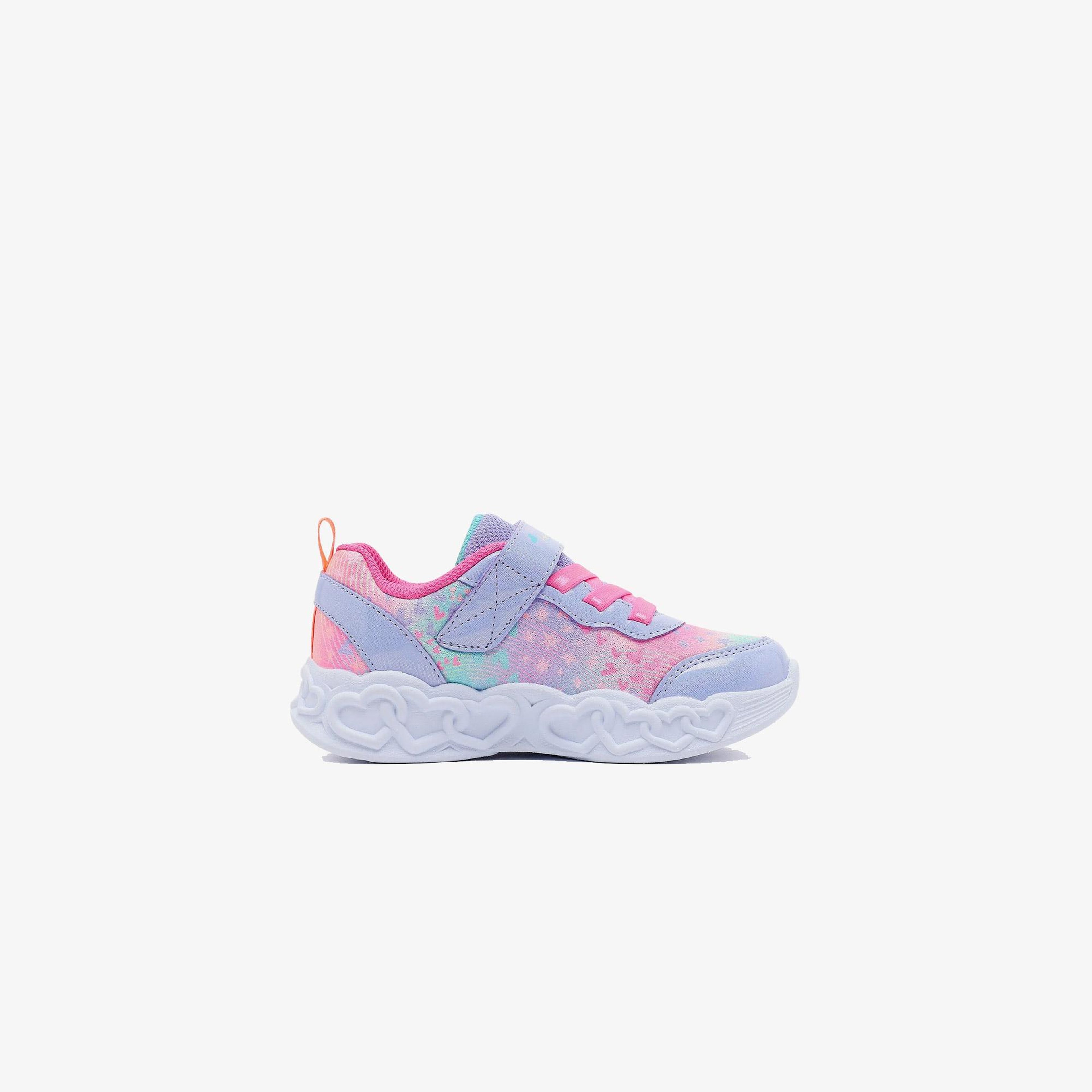 Skechers Heart Lights - Heart Jewels Bebek Gri Spor Ayakkabı
