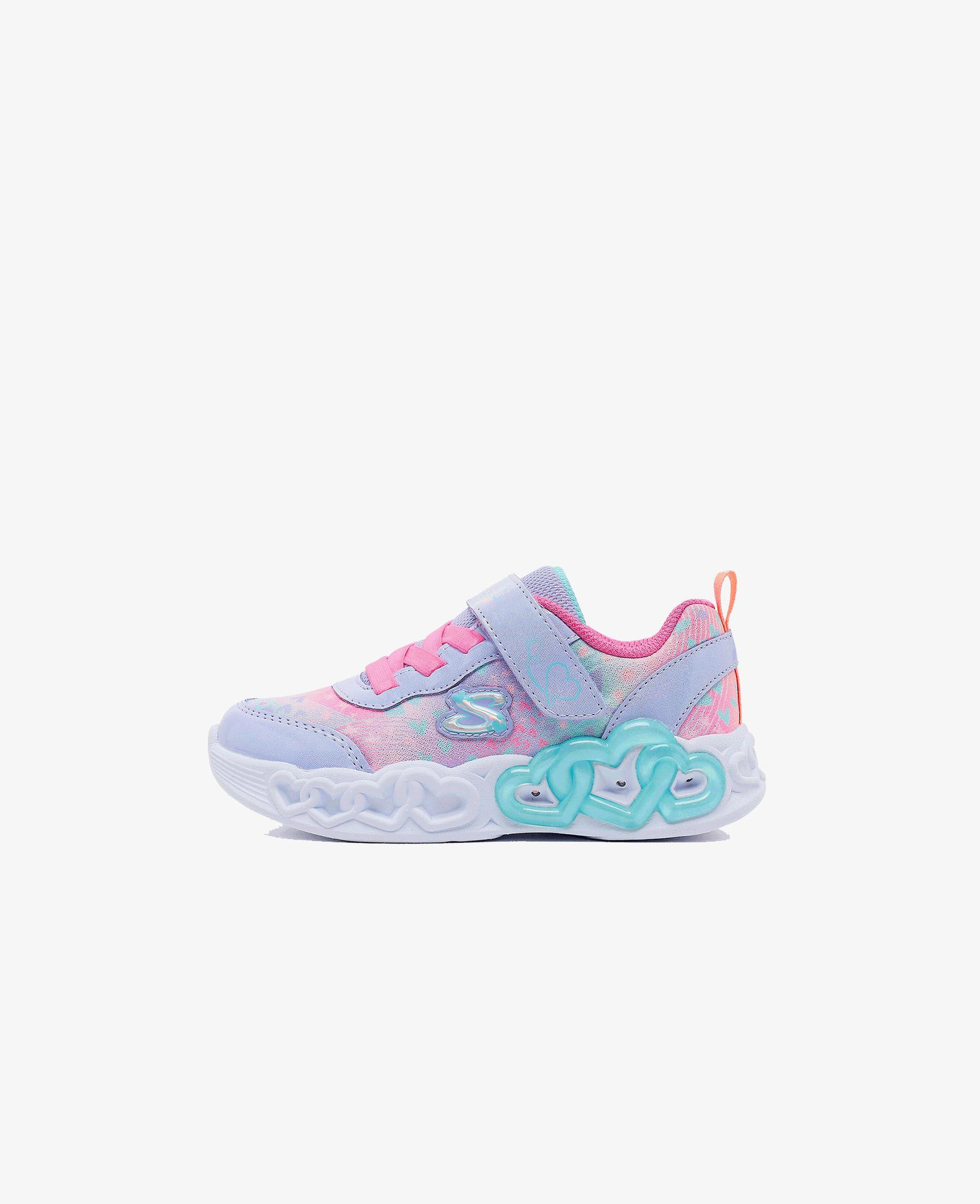 Skechers  Heart Lights - Heart Jewels Bebek Gri Spor Ayakkabı