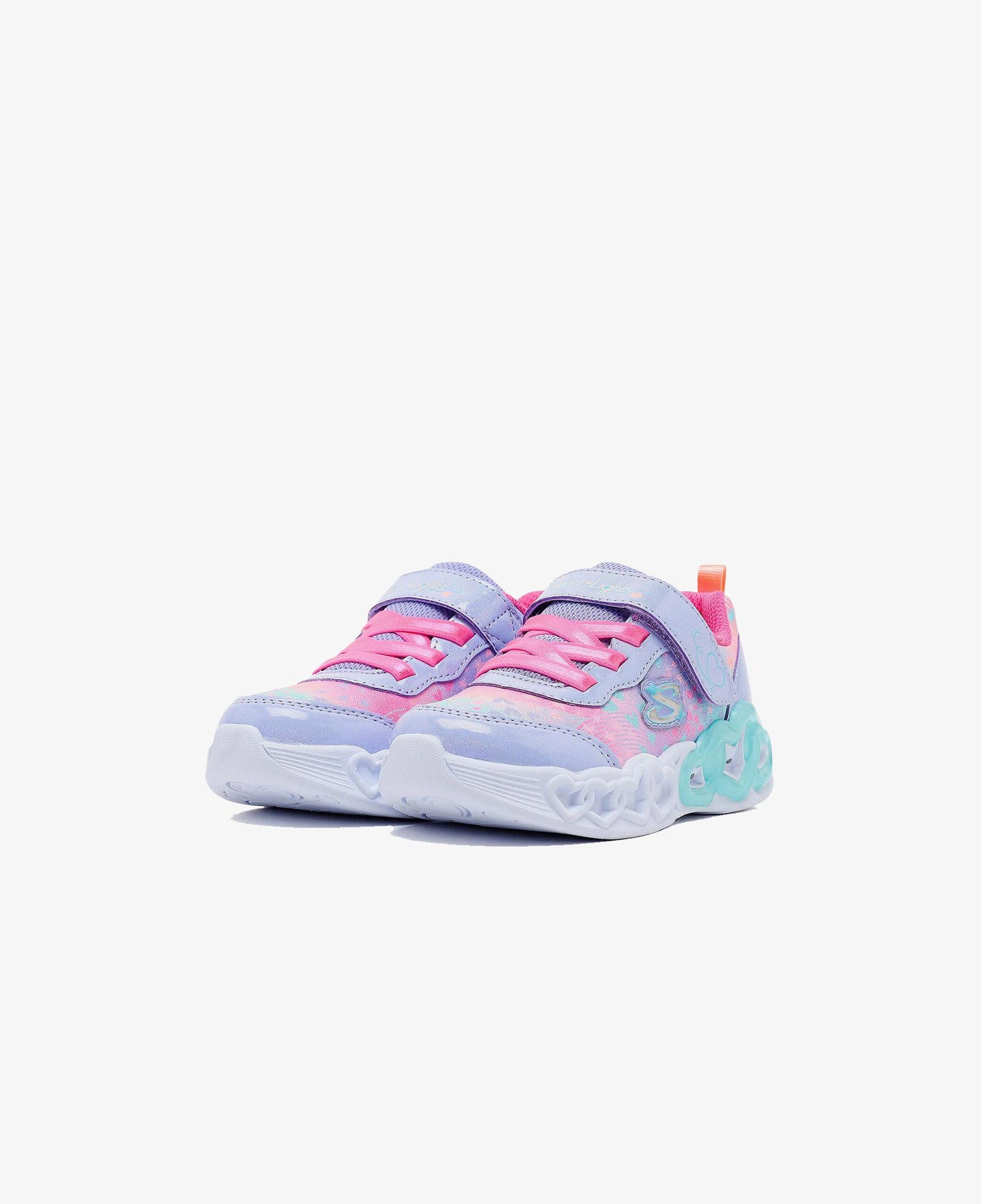 Skechers  Heart Lights - Heart Jewels Bebek Gri Spor Ayakkabı