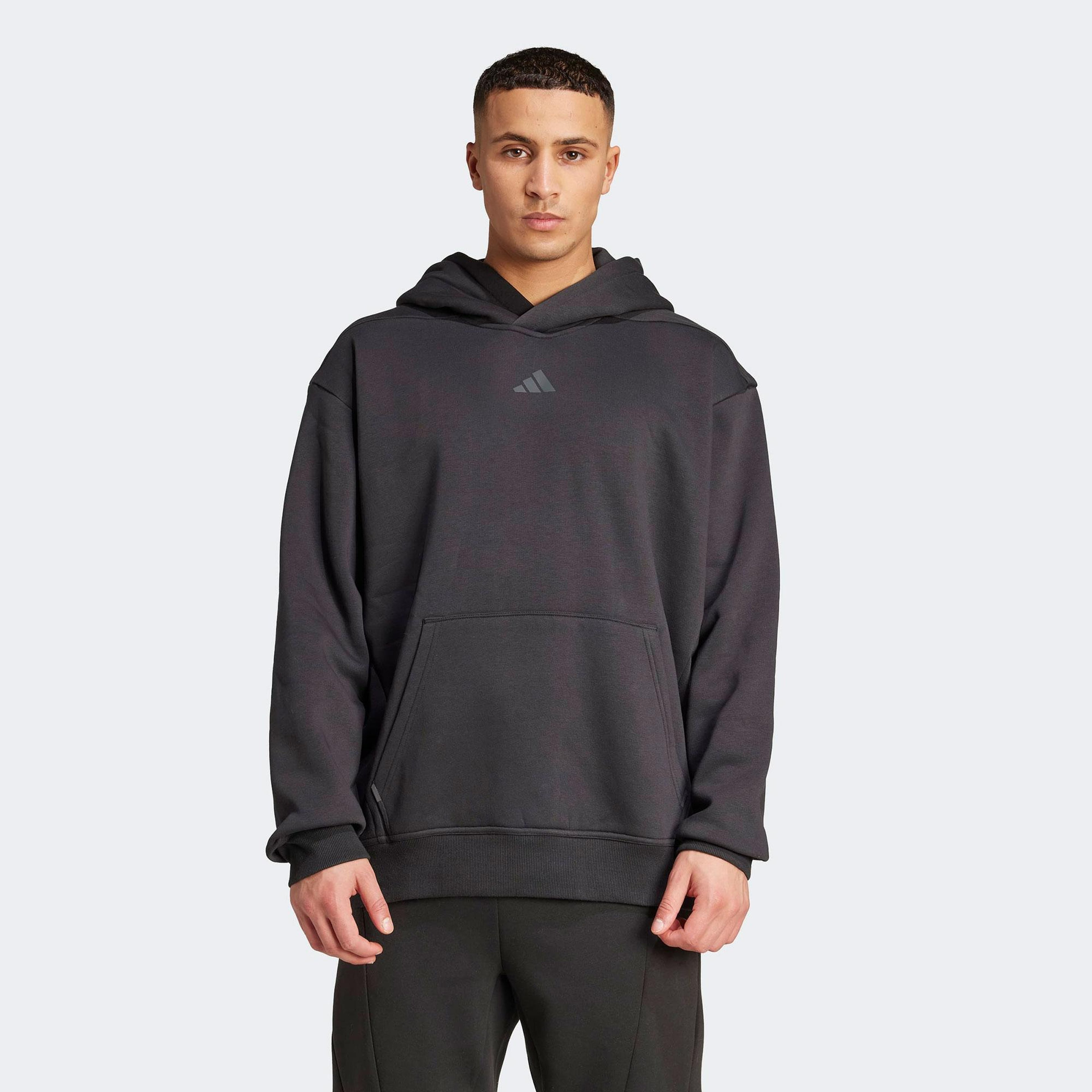 adidas Power Workout Oversize Erkek Siyah Sweatshirt