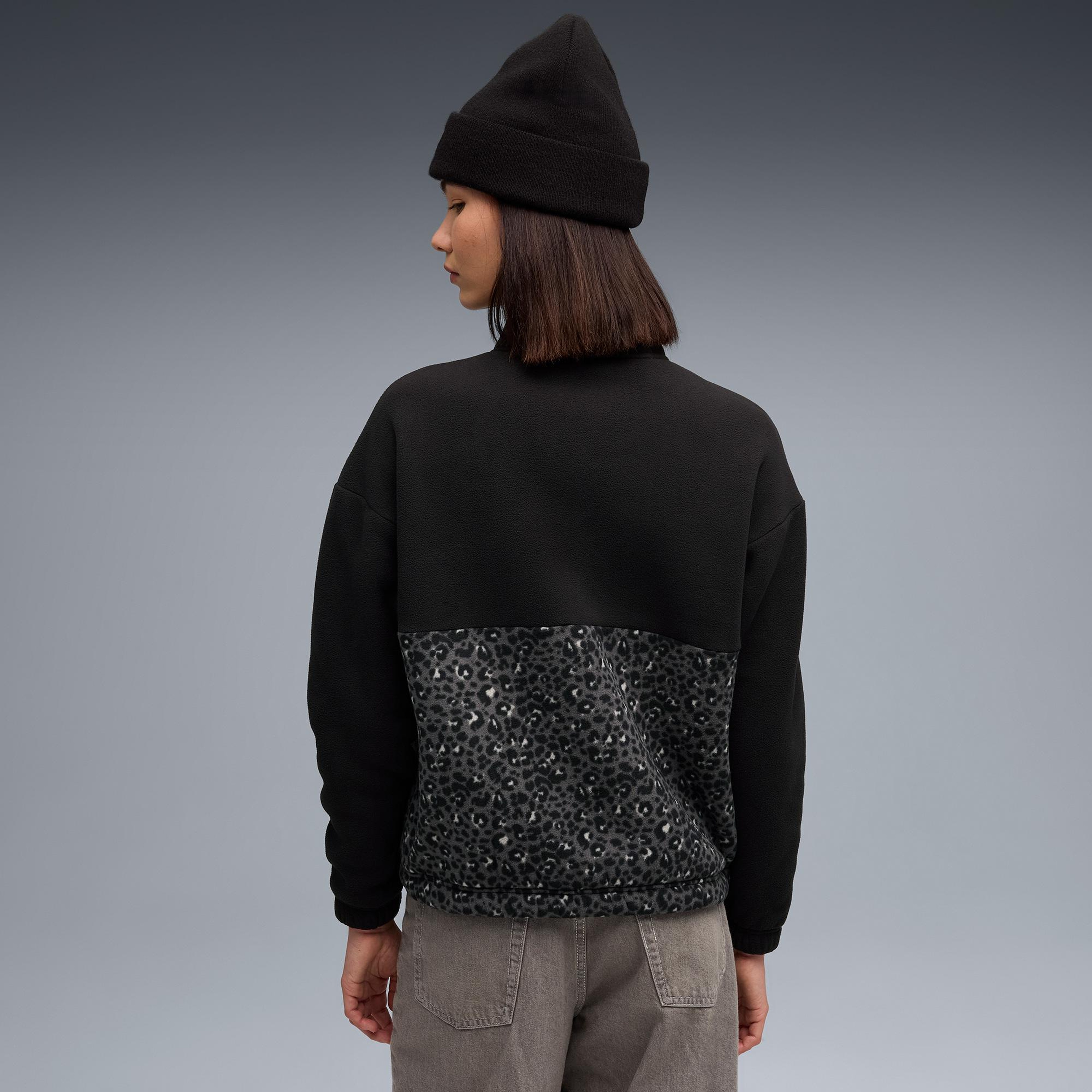Puma Essentials Animal Crew Kadın Siyah Sweatshirt