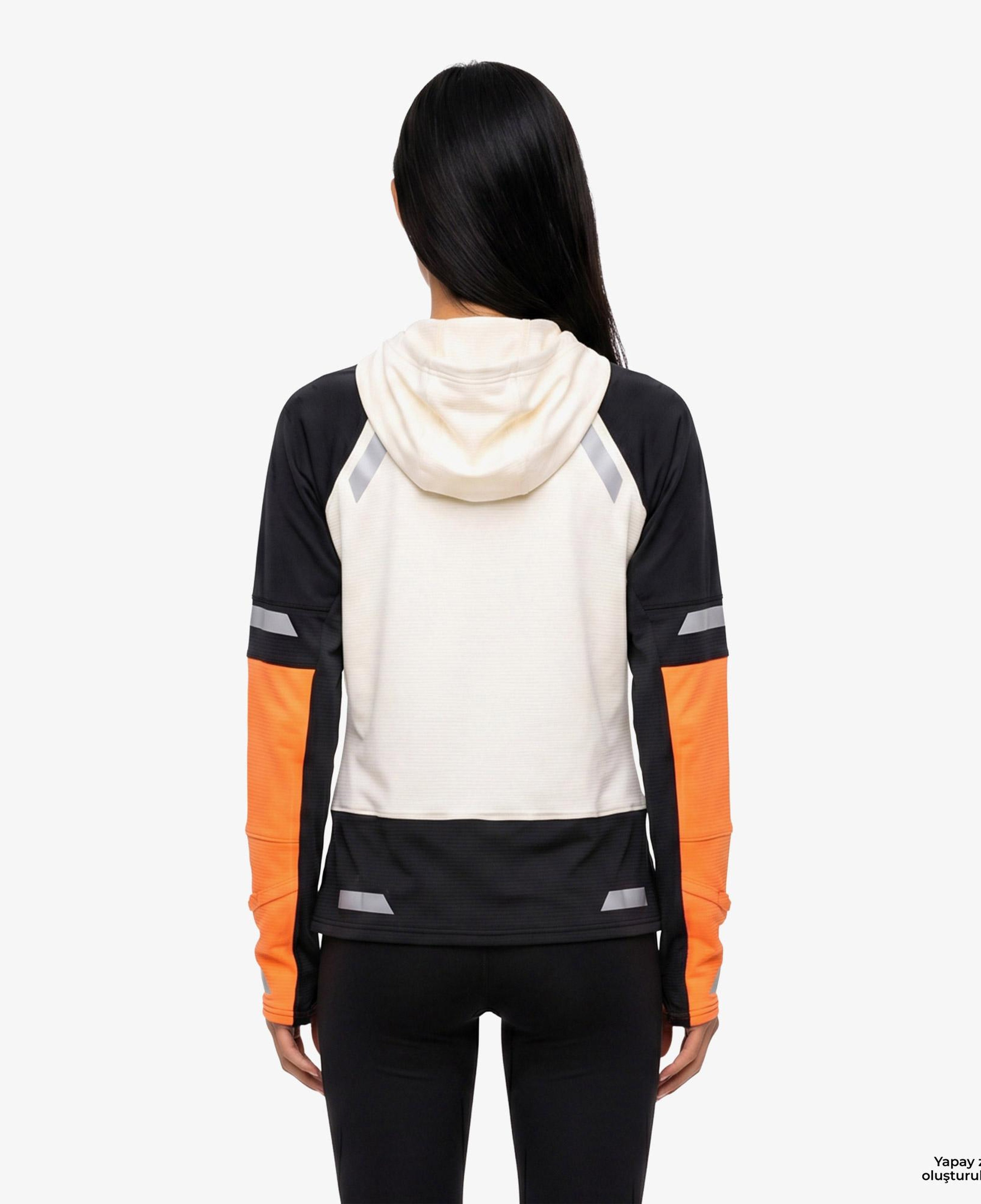 Brooks Run Visible Thermal 2.0 Kadın Beyaz Hoodie