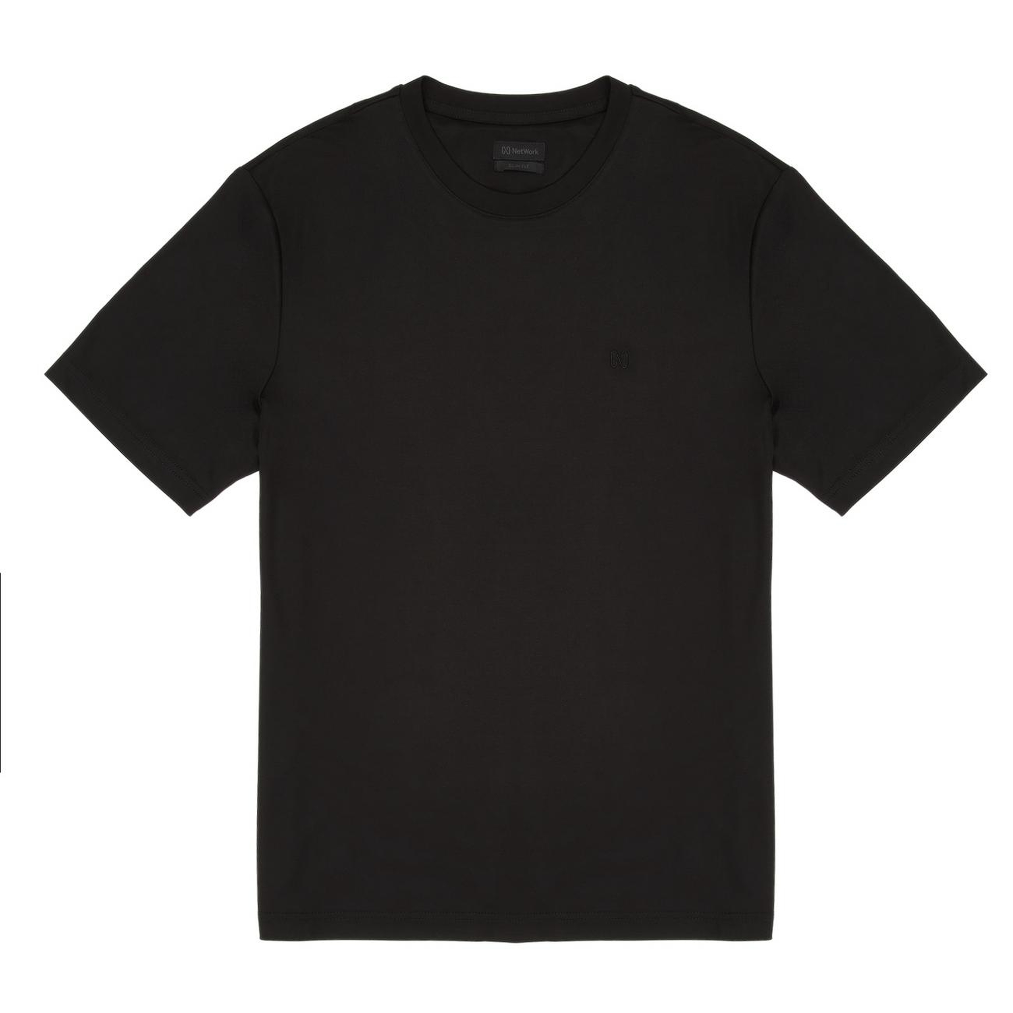 Network Erkek Siyah Kısa Kol Basic T-shirt