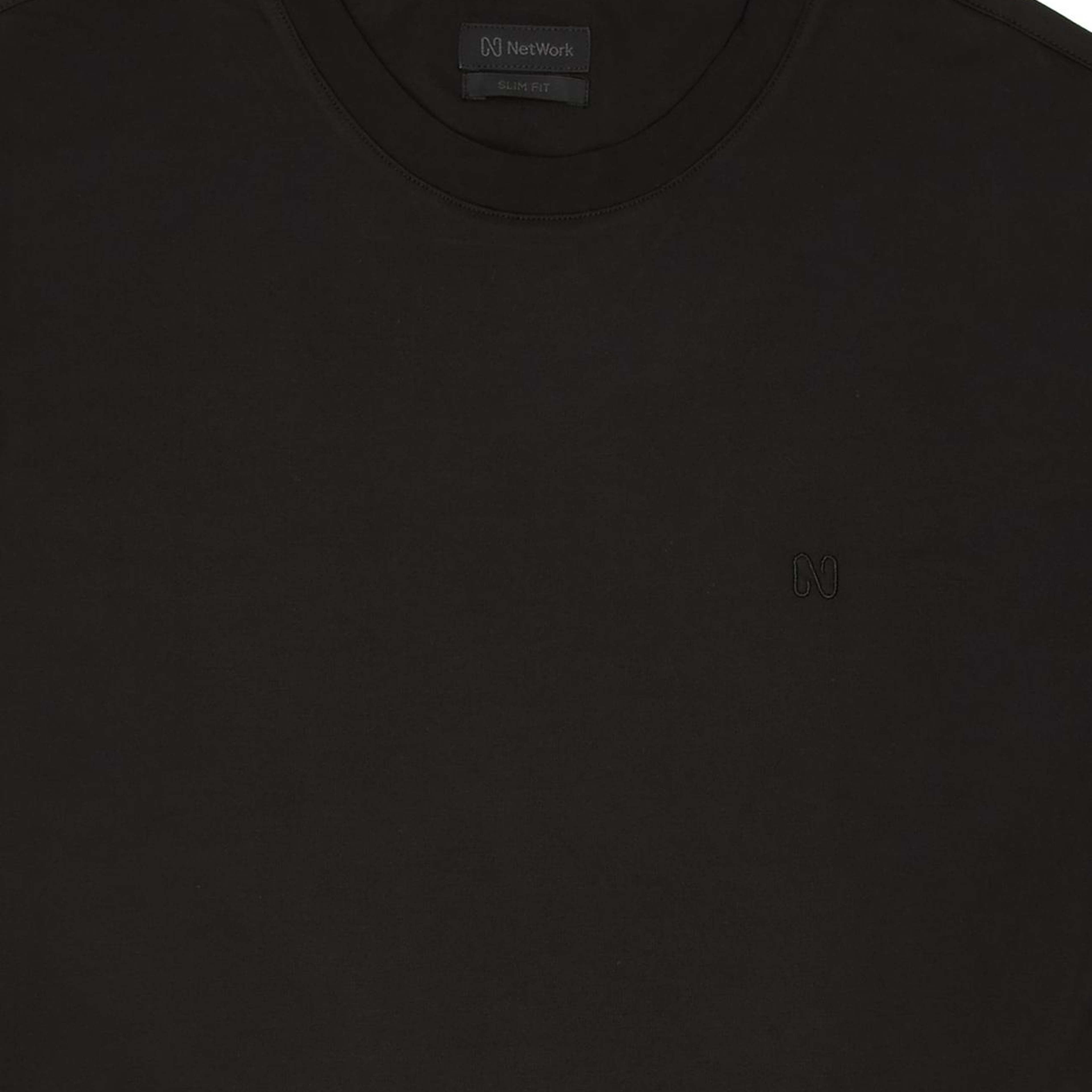 Network Erkek Siyah Kısa Kol Basic T-shirt