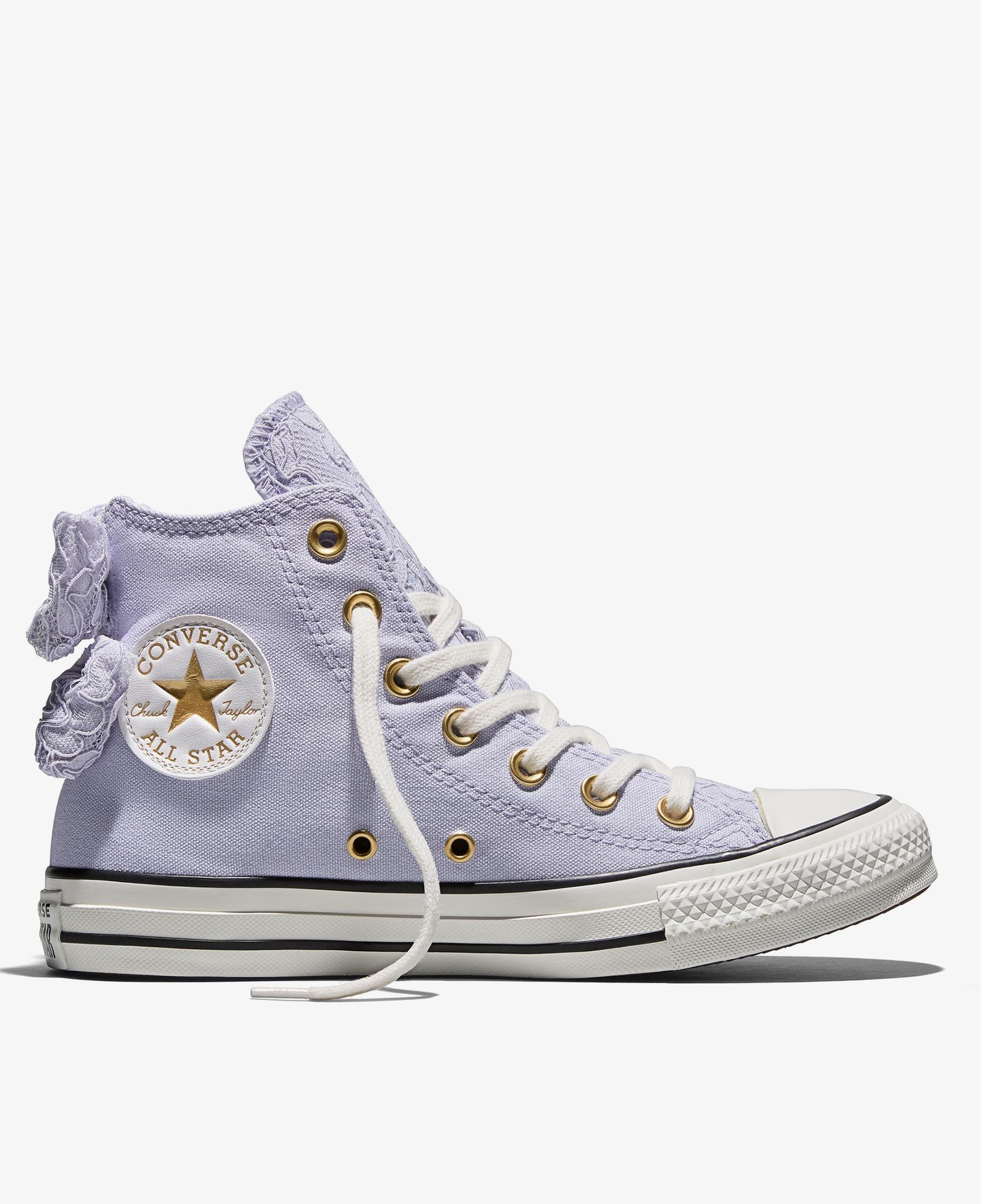 Converse Chuck Taylor All Star Kadın Fiyonklu Mor Sneaker