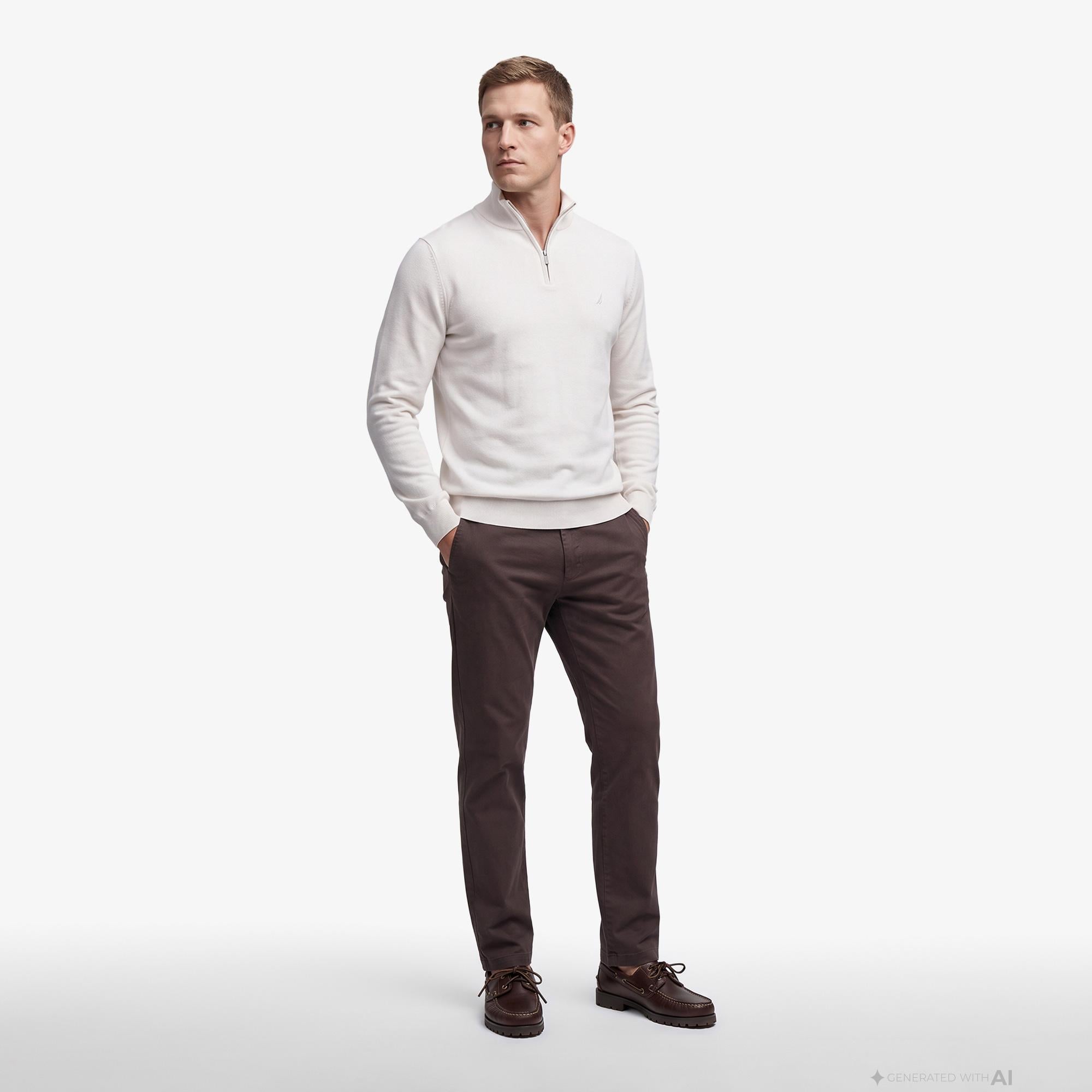 Nautica Erkek Kahverengi Slim Fit Pantolon