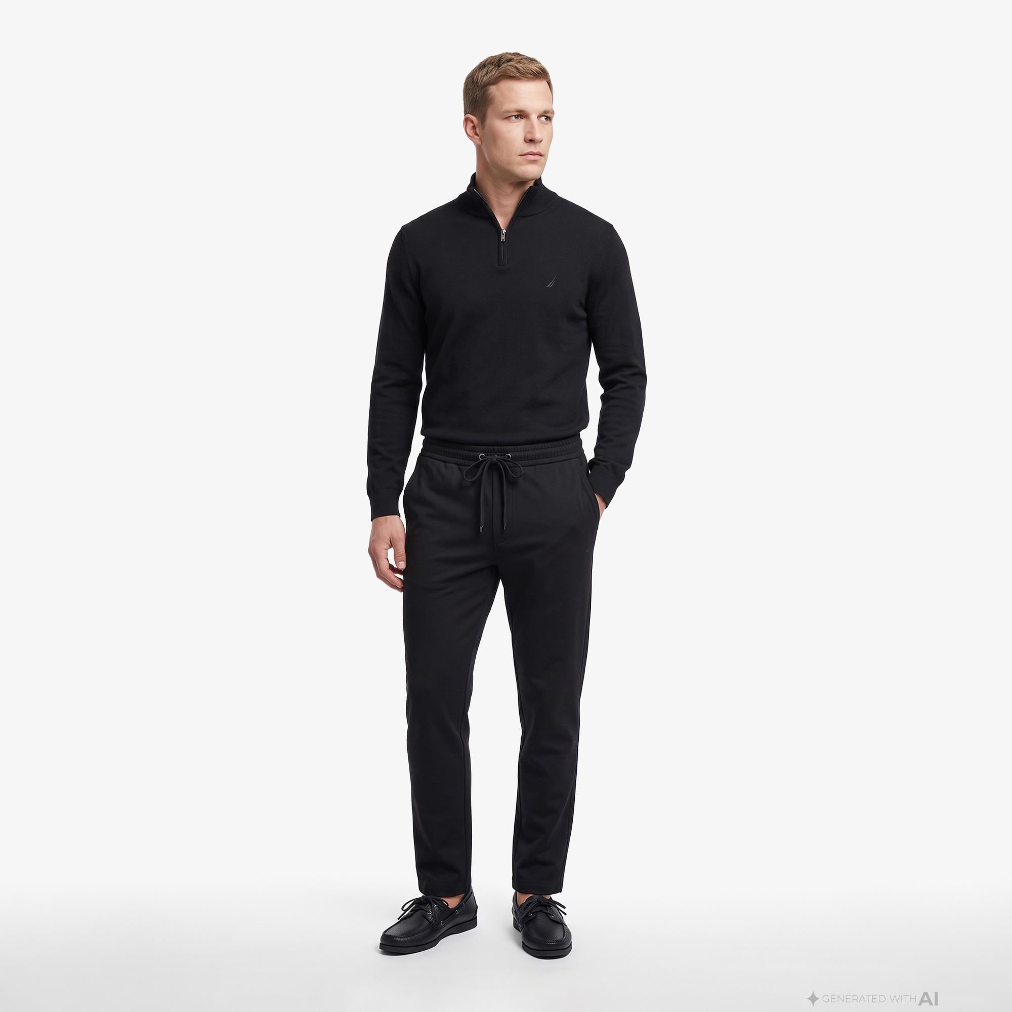 Nautica Erkek Siyah Slim Fit Pantolon