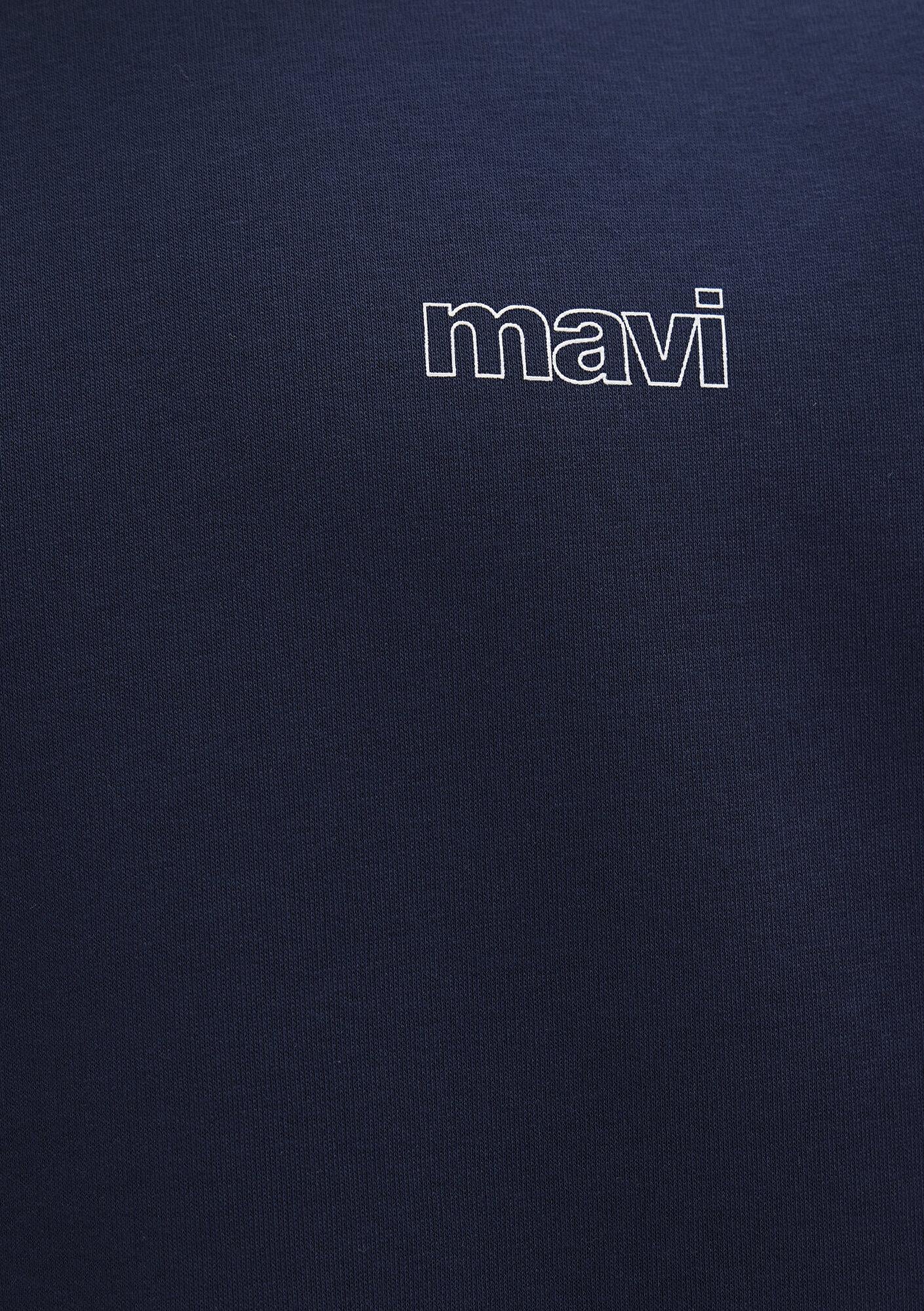 Mavi Mavi Logo Baskılı Lacivert Sweatshirt 0S10379-70488