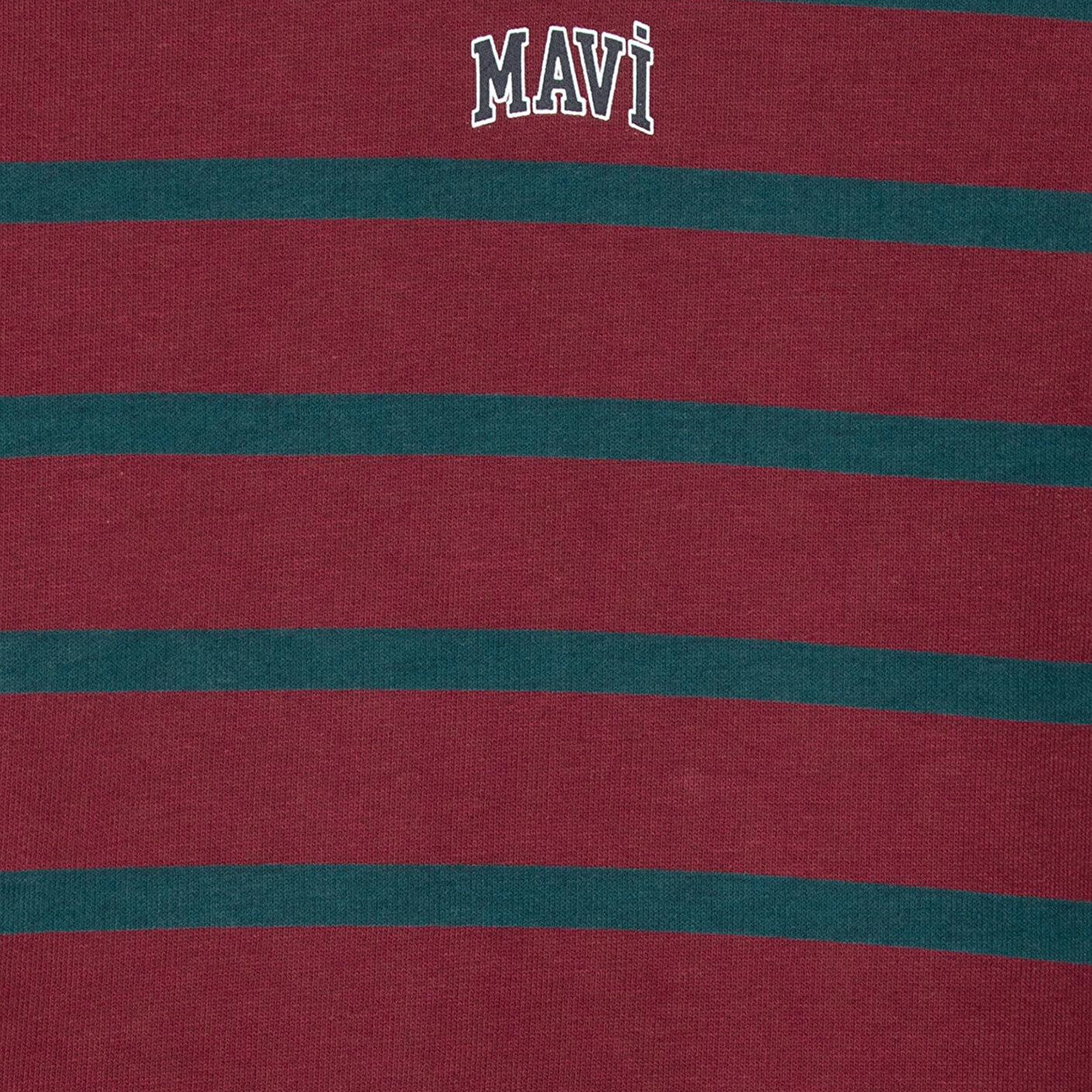 Mavi Bordo Çizgili Sweatshirt 6S10144-91628