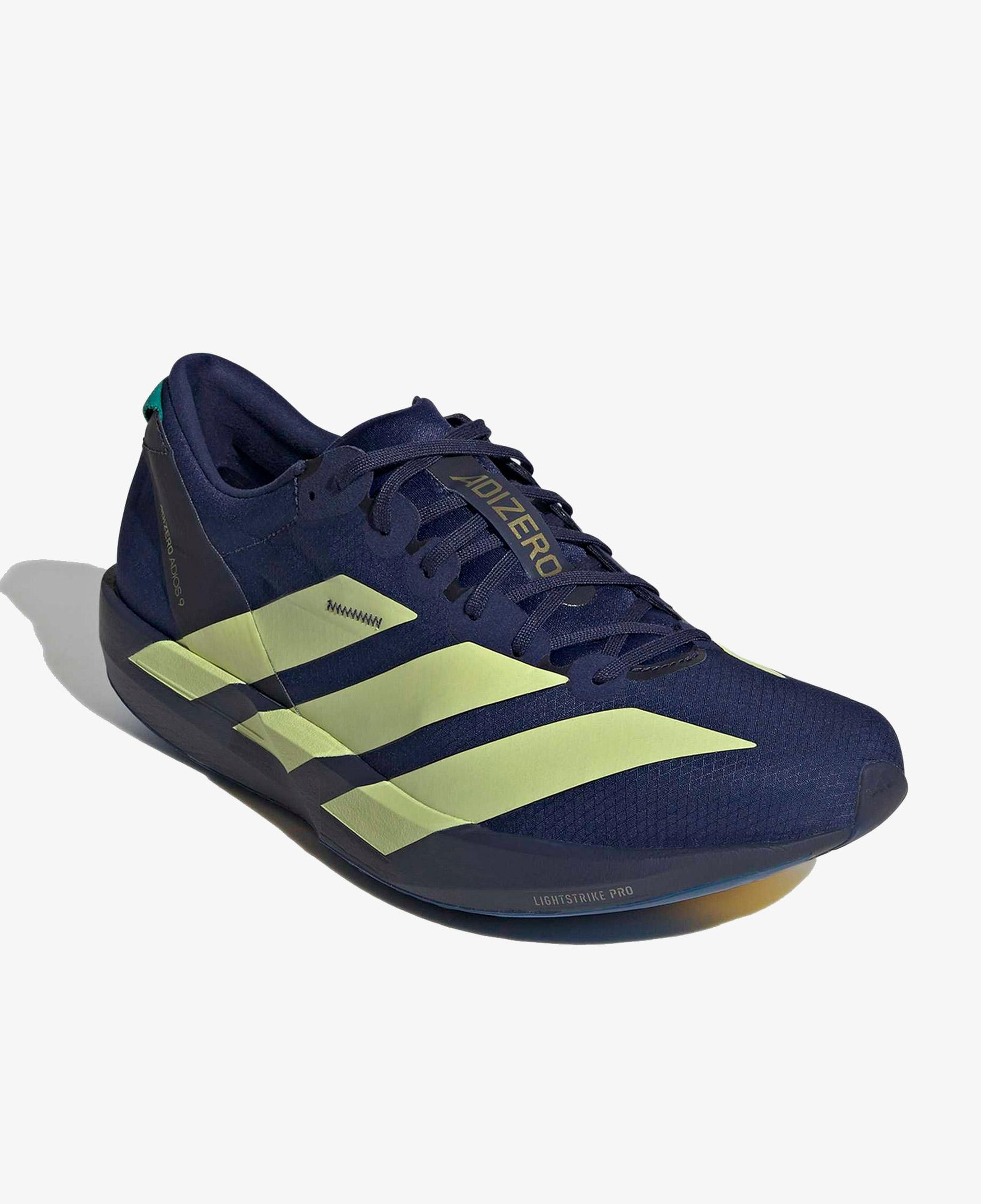 adidas Adizero Adios 9 Erkek Lacivert Yarış Koşu Ayakkabısı