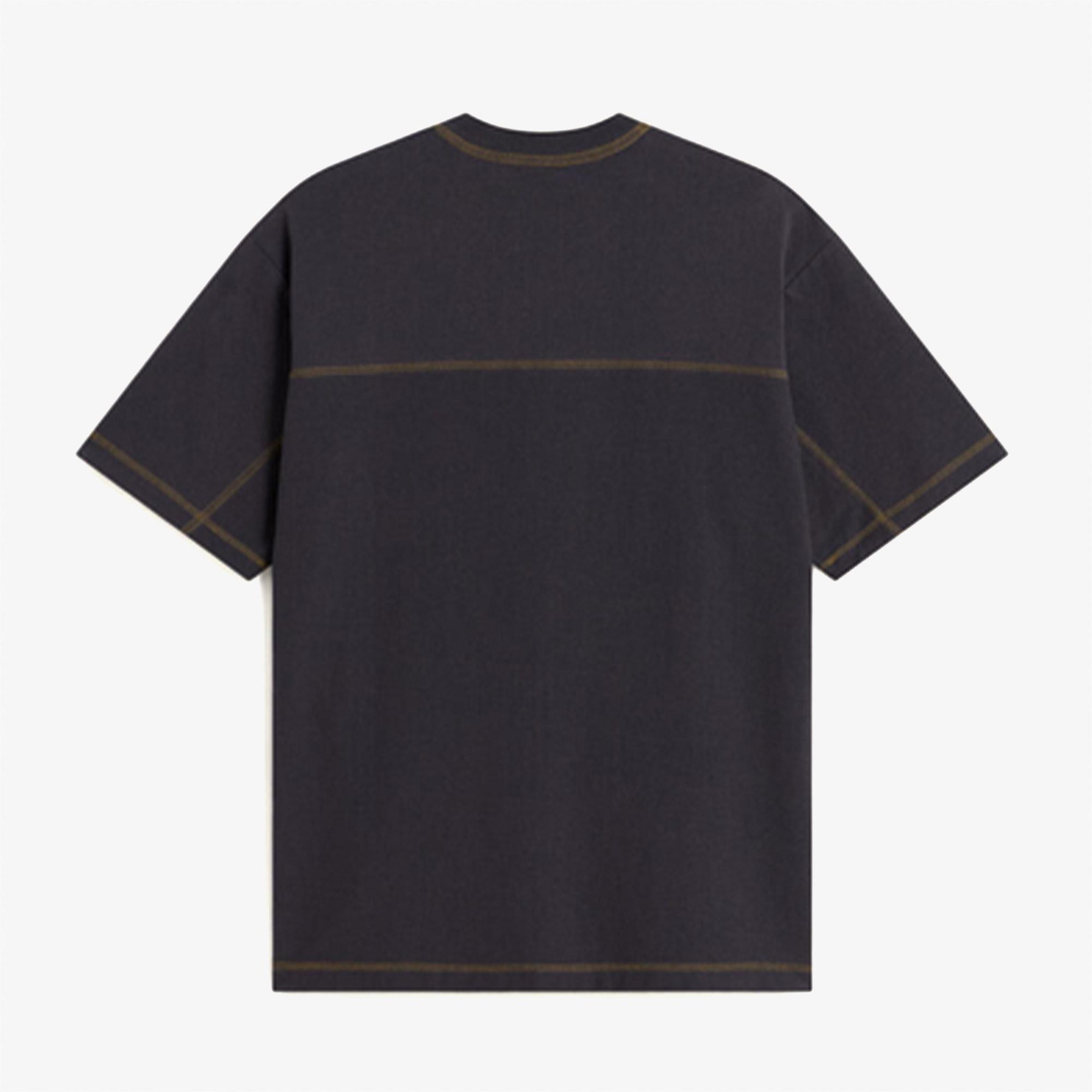 Vans Contrast Stitch Loose Fit Erkek Gri T-Shirt