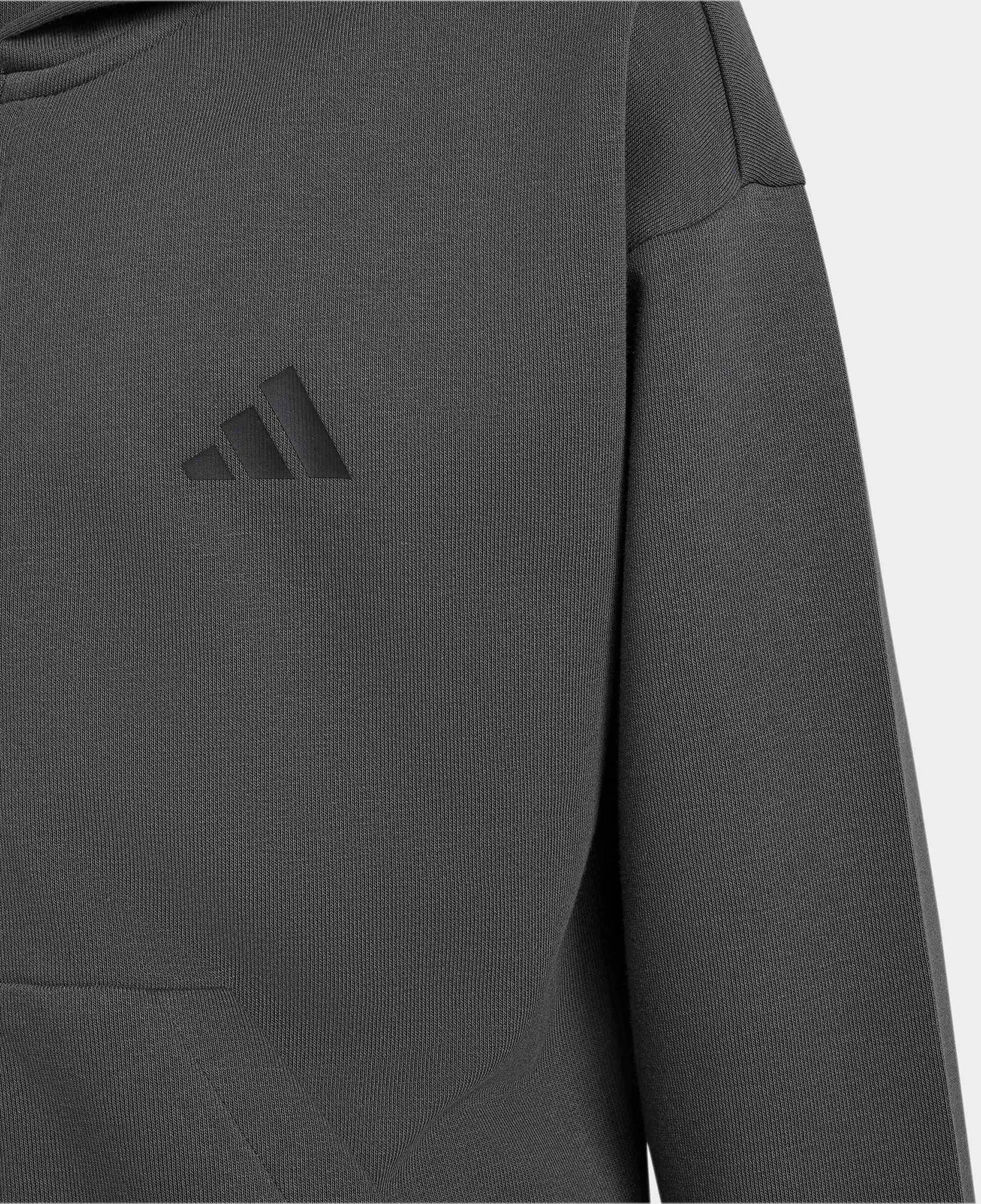 adidas Sportswear Çocuk Gri Fermuarlı Sweatshirt