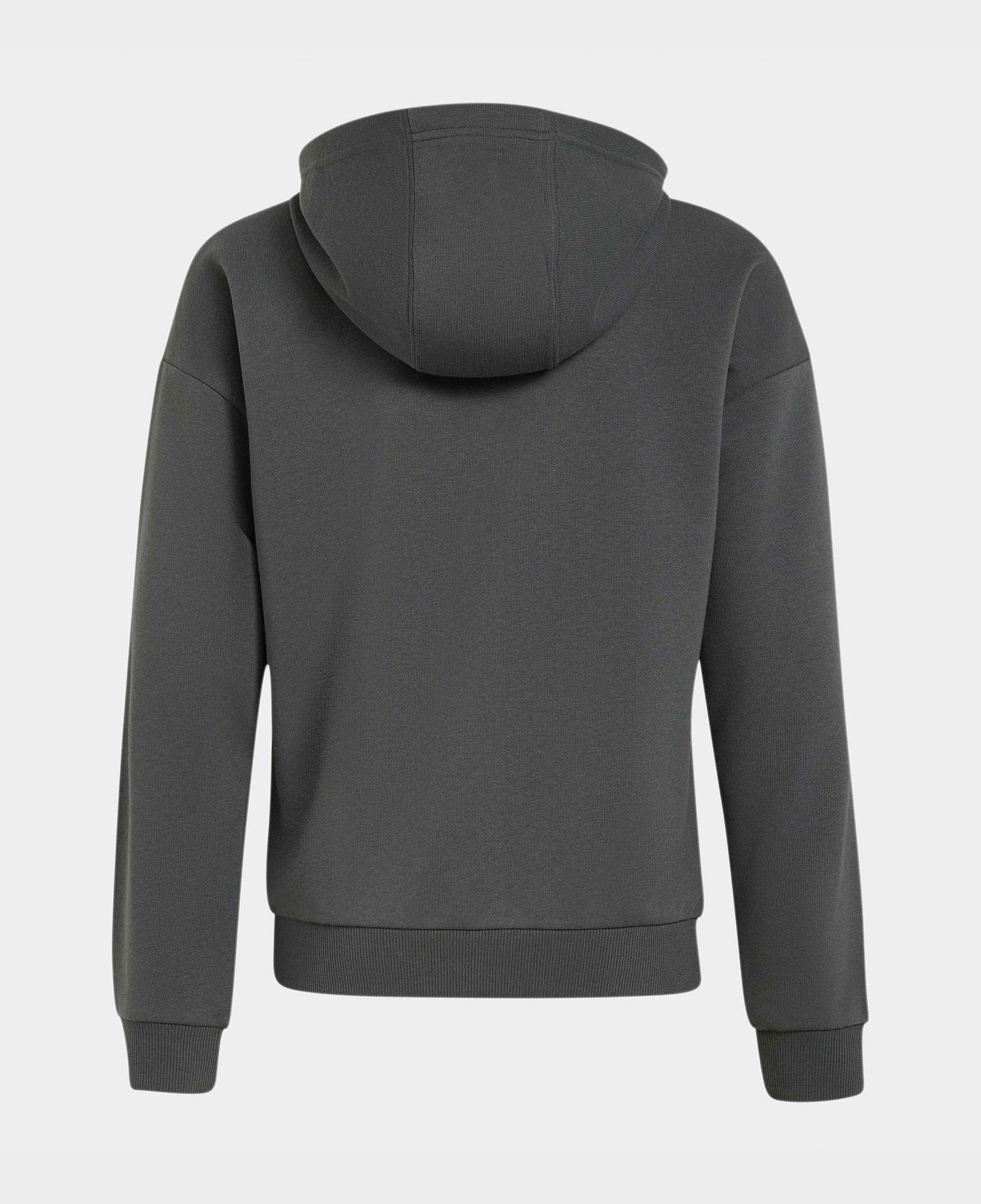 adidas Sportswear Çocuk Gri Fermuarlı Sweatshirt