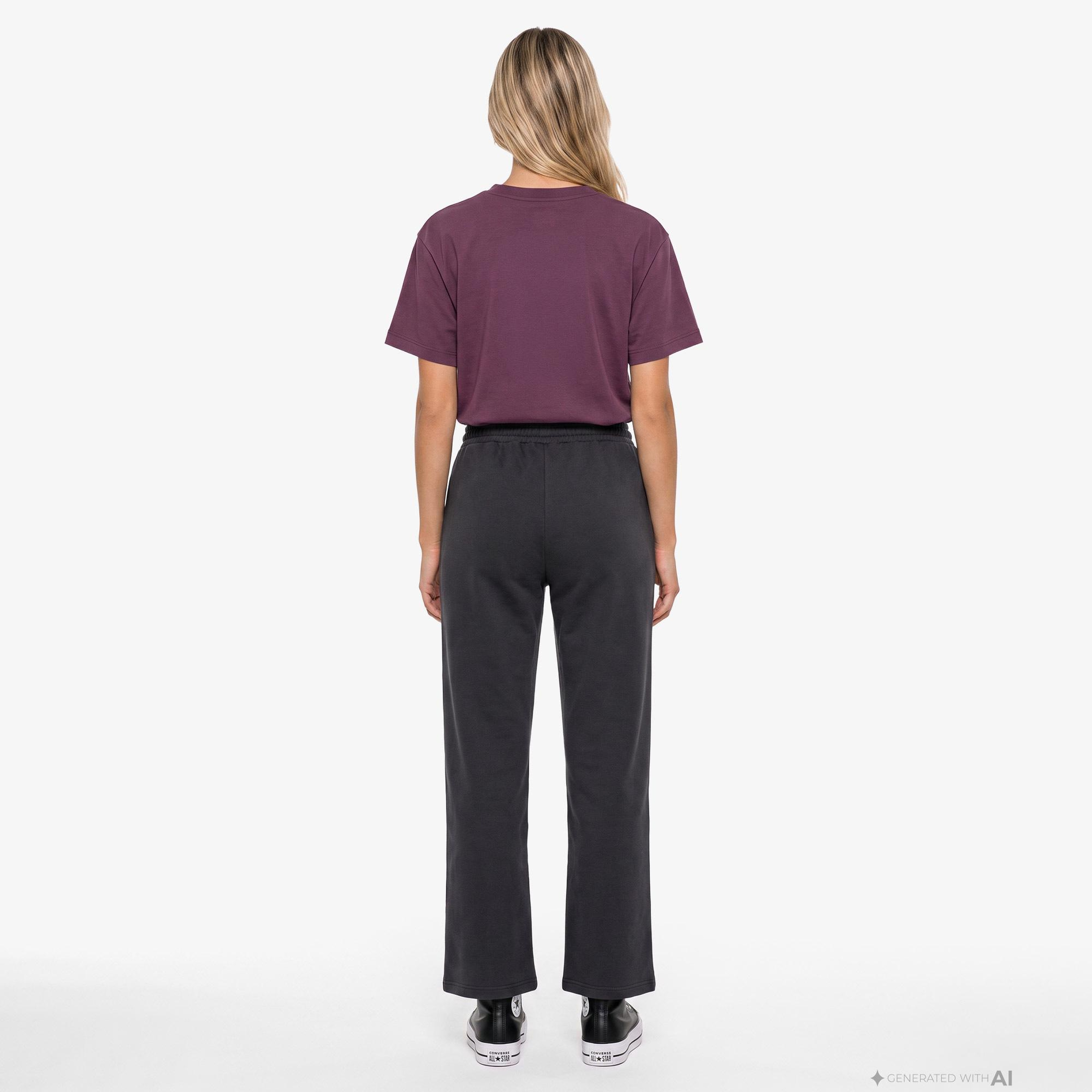 UNITED4 Regular Fit Kadın Siyah Eşofman Altı