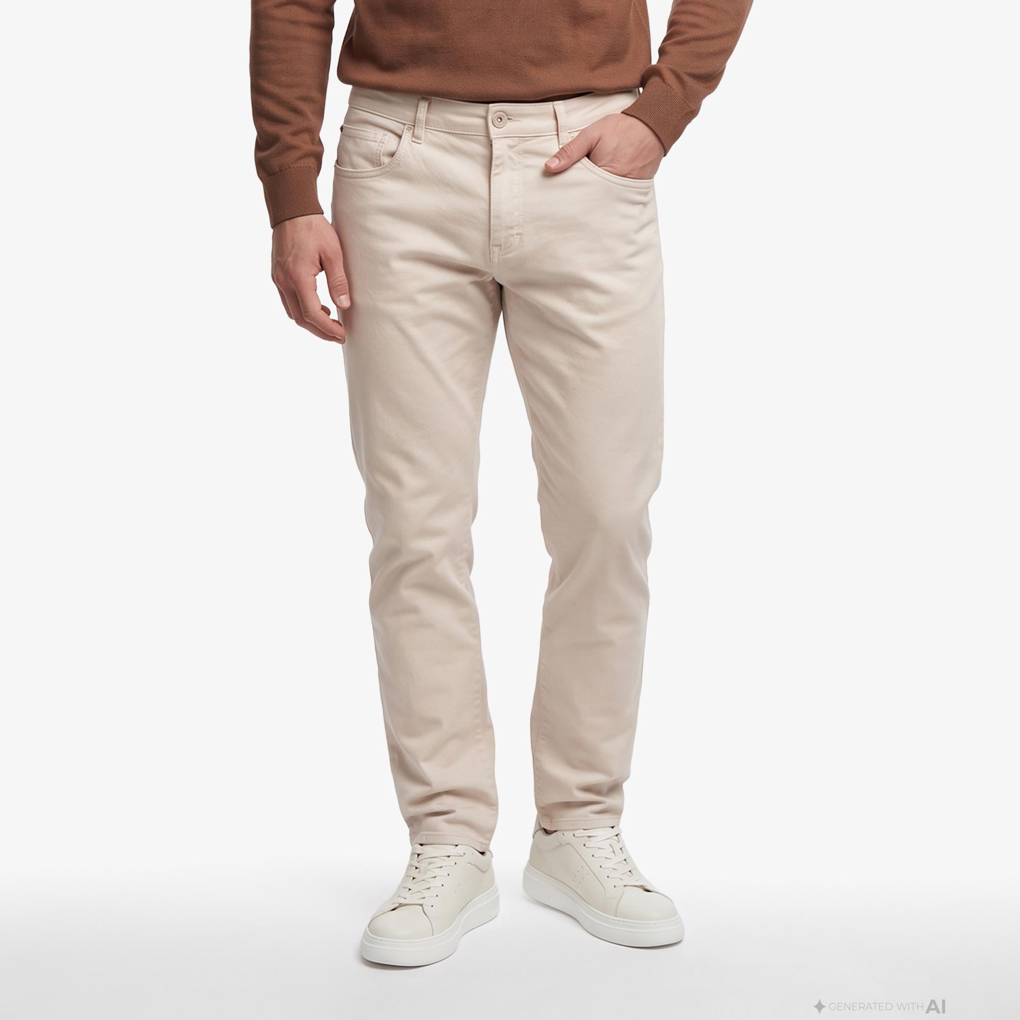 Nautica Erkek Bej Slim Fit Pantolon