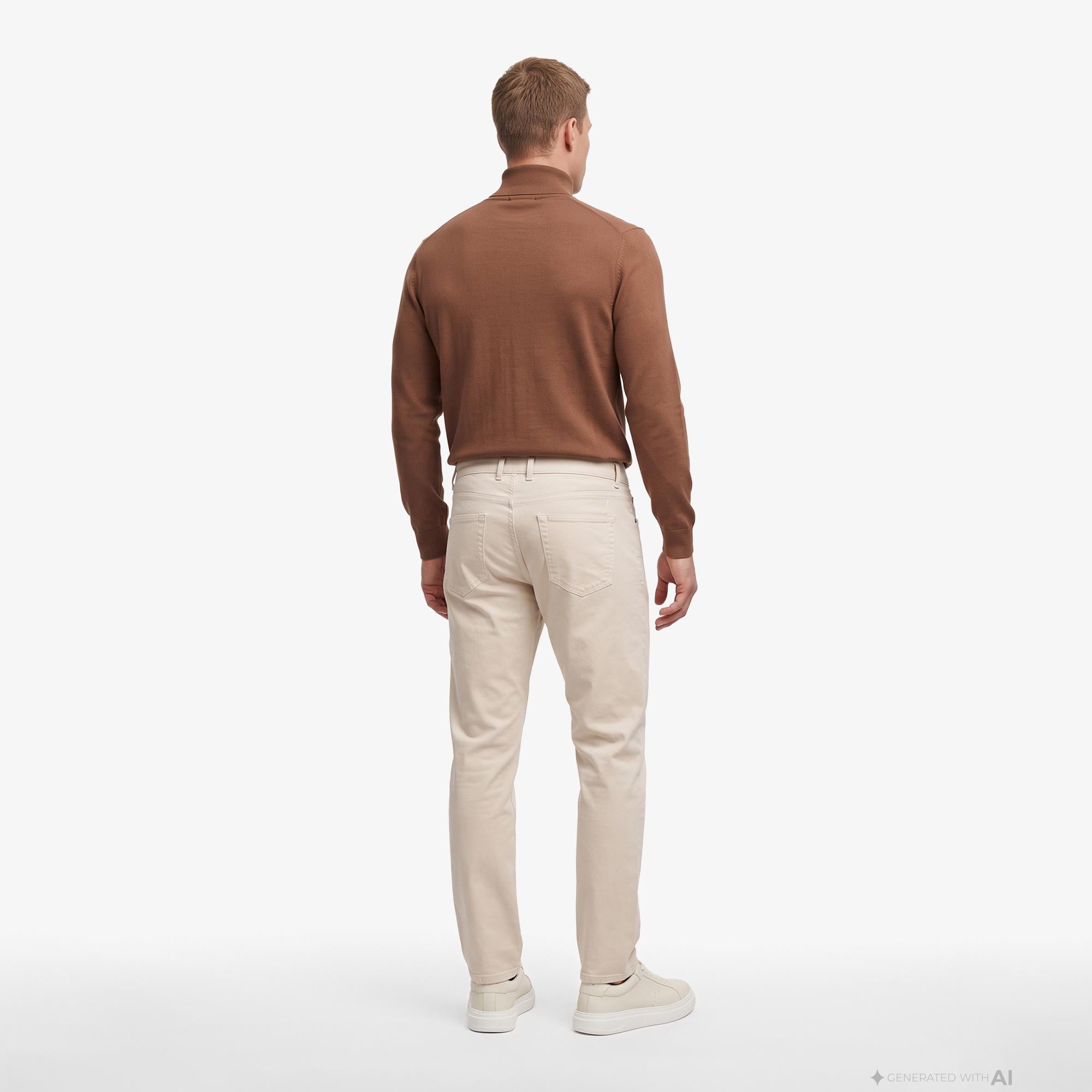 Nautica Erkek Bej Slim Fit Pantolon