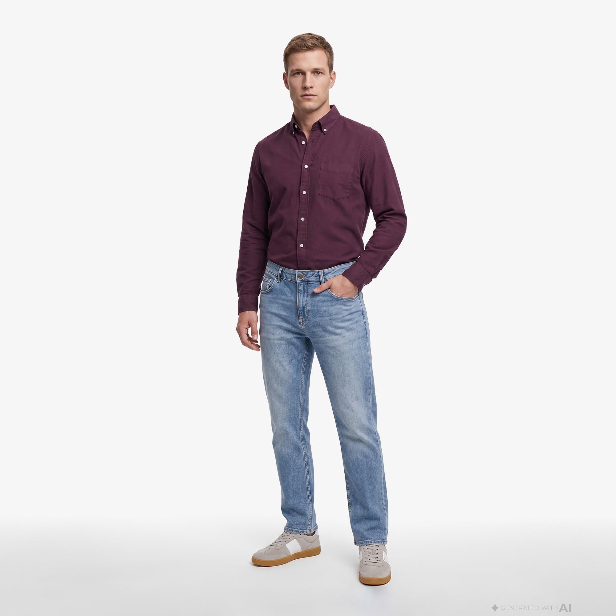 Nautica Erkek Mavi Denim Pantolon