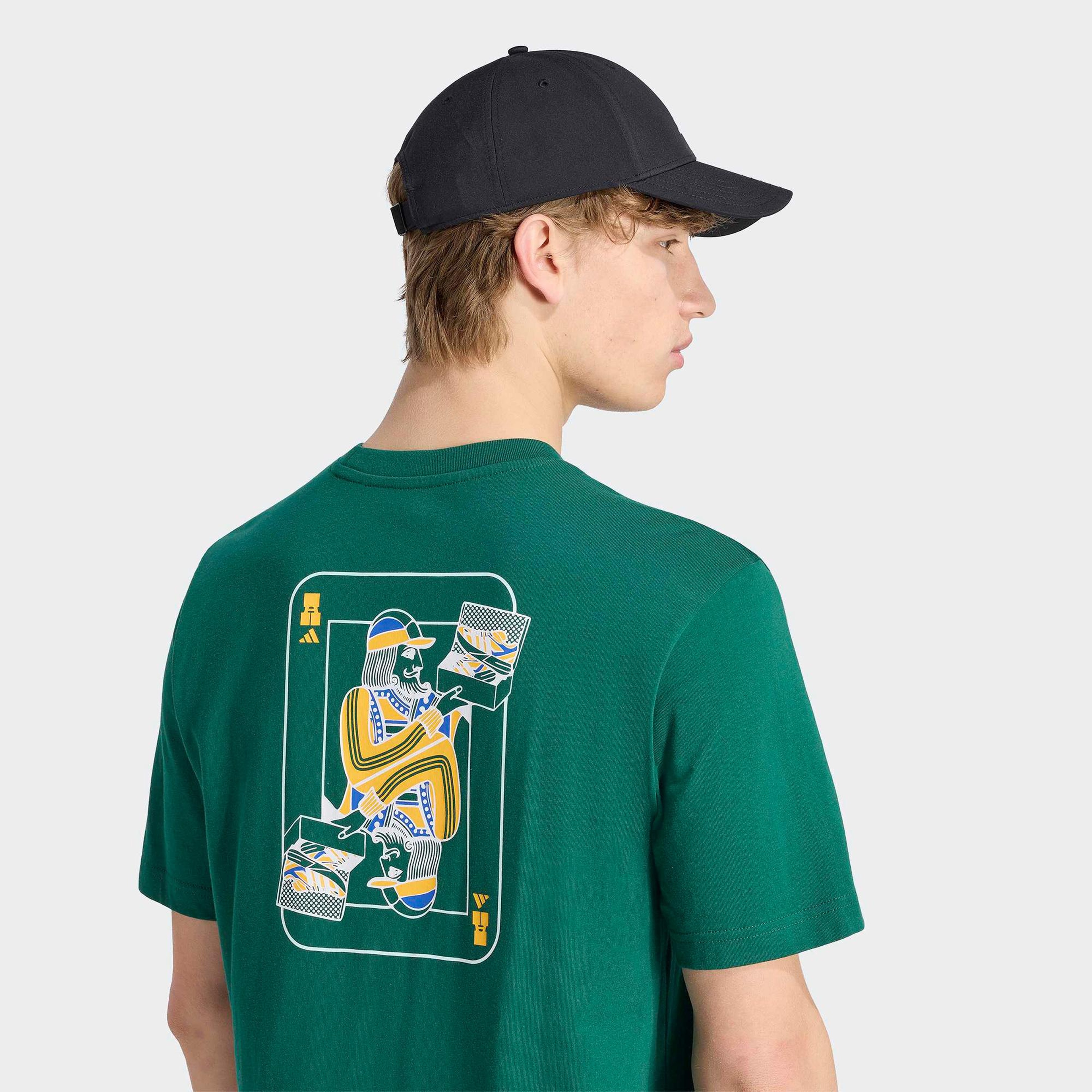 adidas Nov Card T Erkek Yeşil T-Shirt