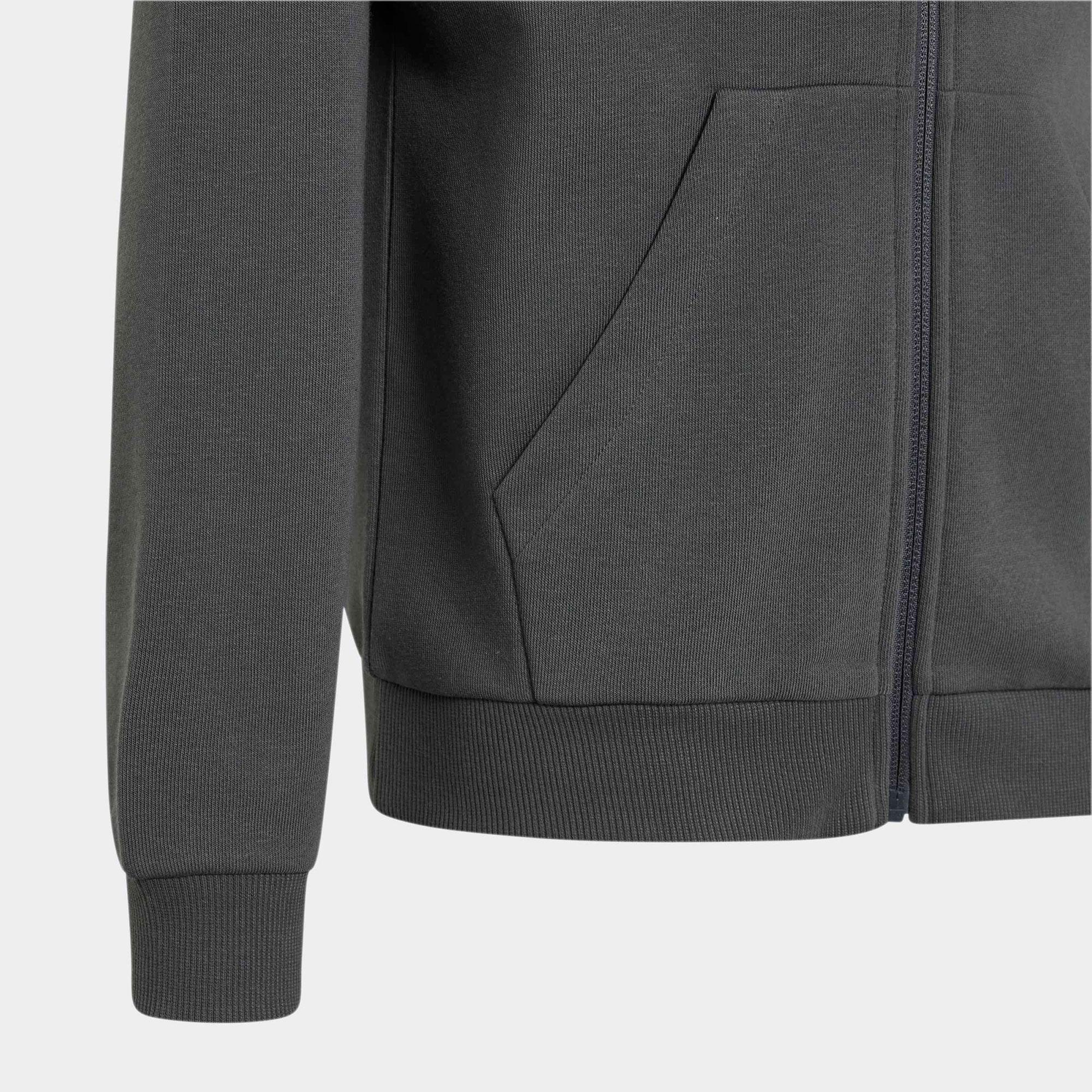 adidas Sportswear Çocuk Gri Fermuarlı Sweatshirt