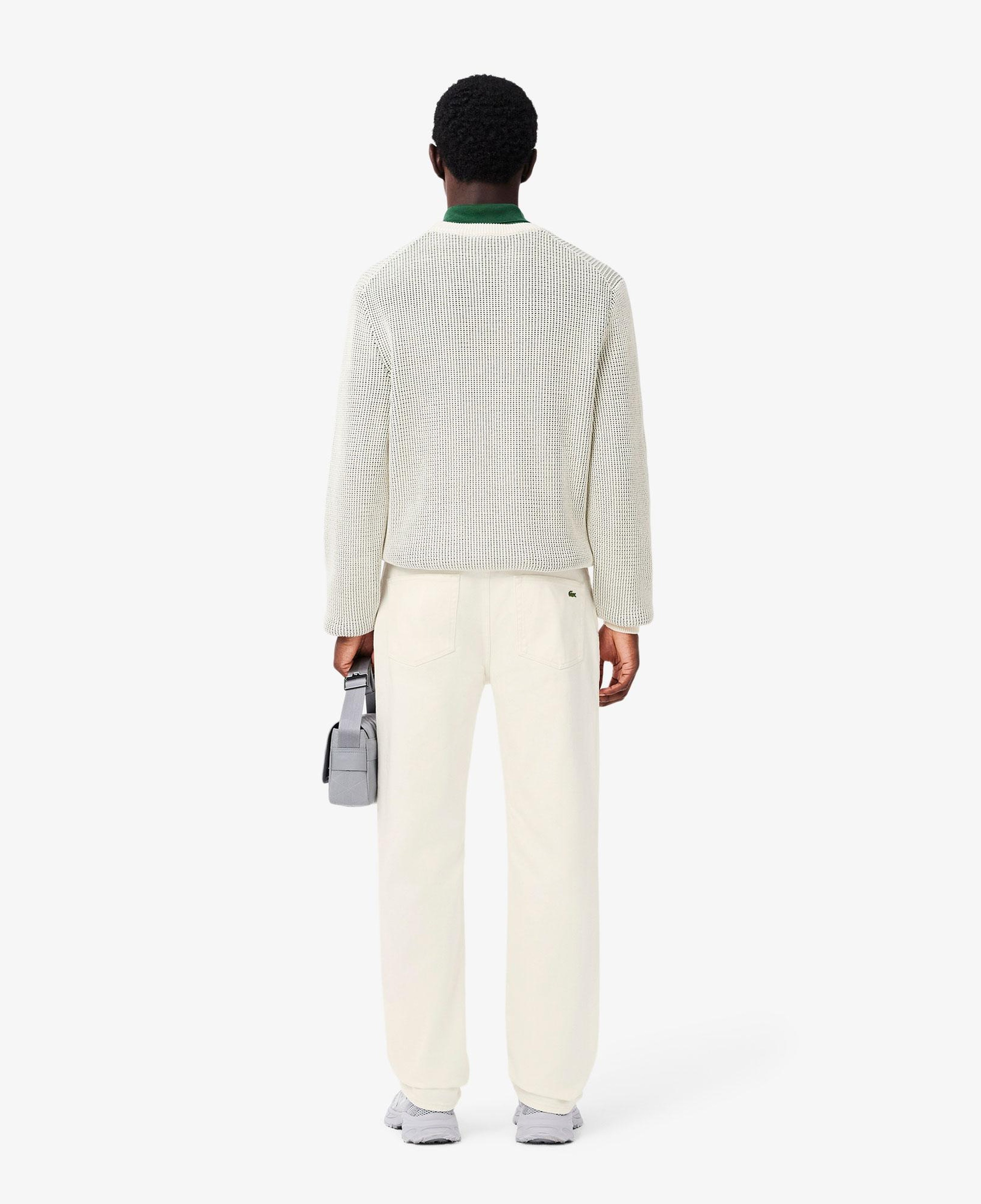 Erkek Straight Fit Krem Jean Pantolon