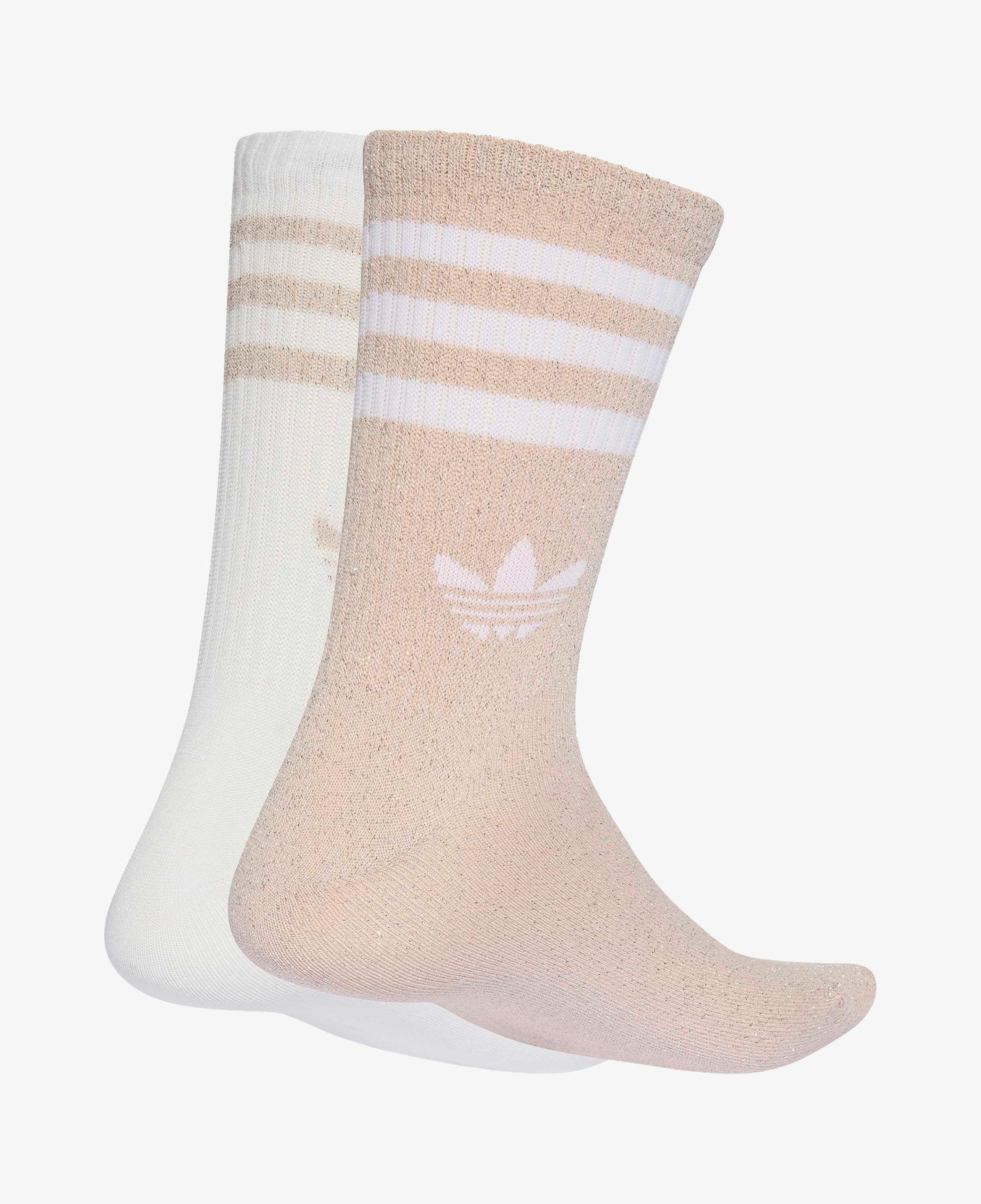 adidas 3S Glitter Crew Unisex Pembe 2'li Çorap